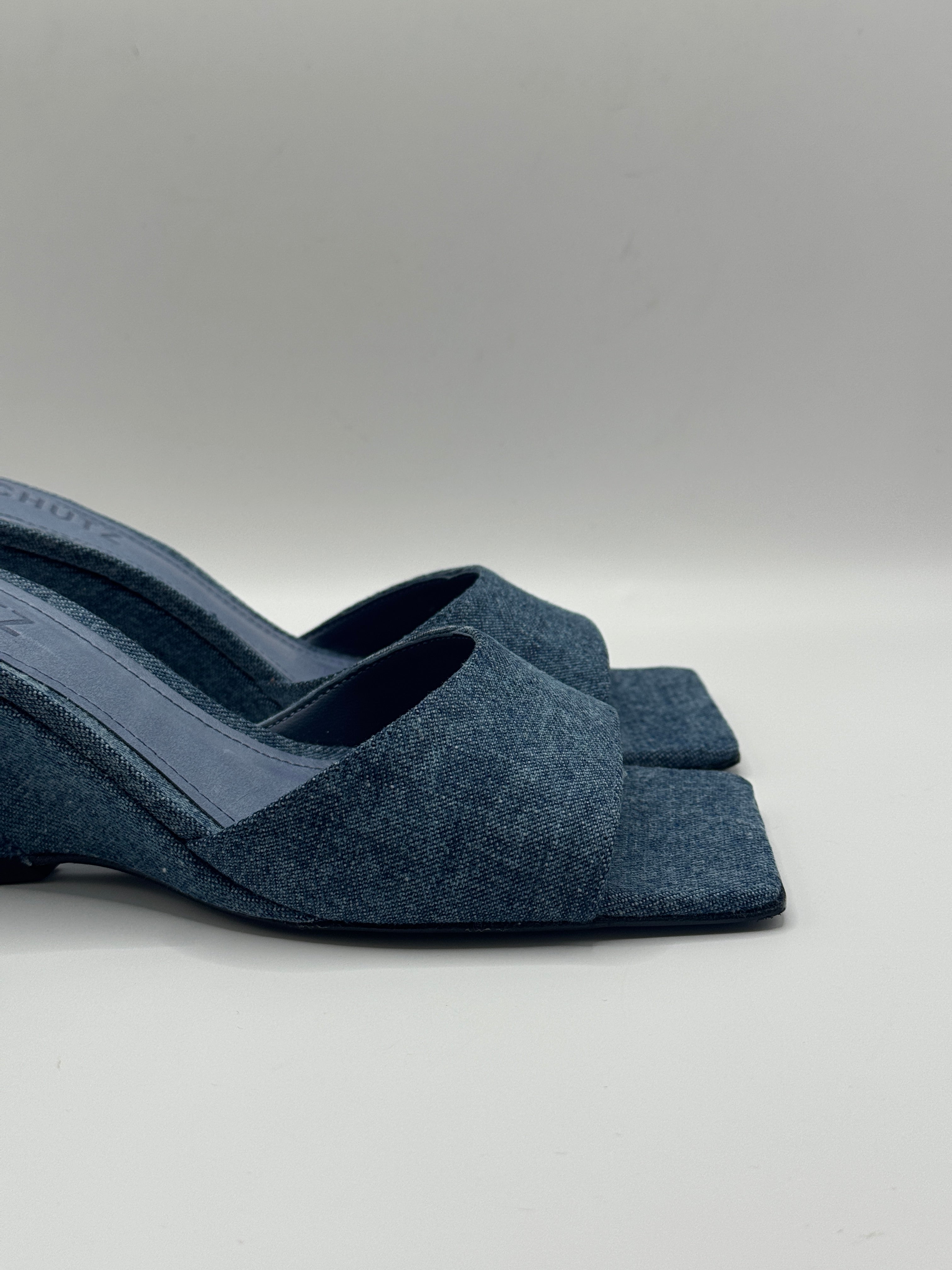 Mule con tacco in denim  Schutz