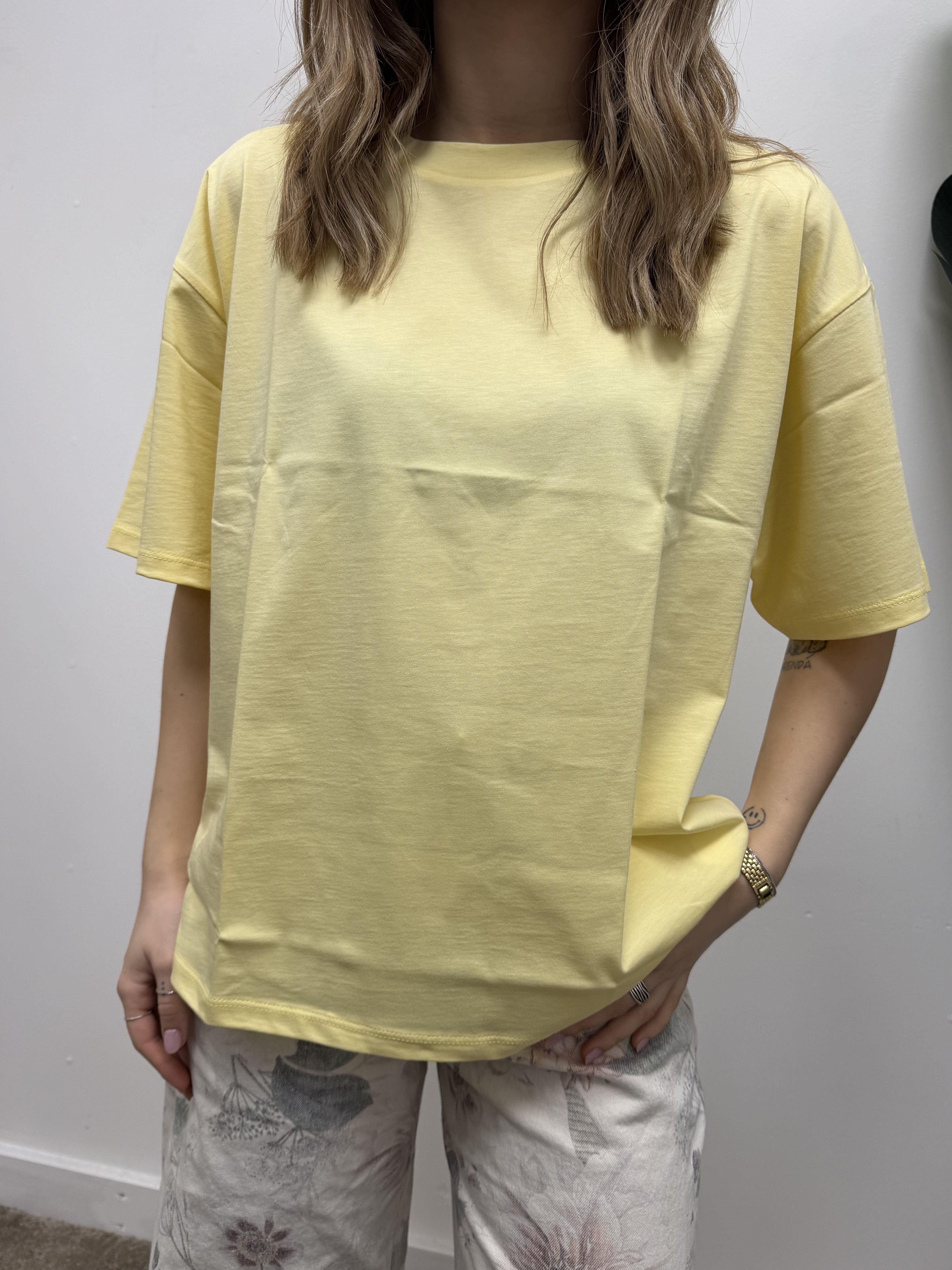 T-shirt basic oversize 100% cotone Susy Mix