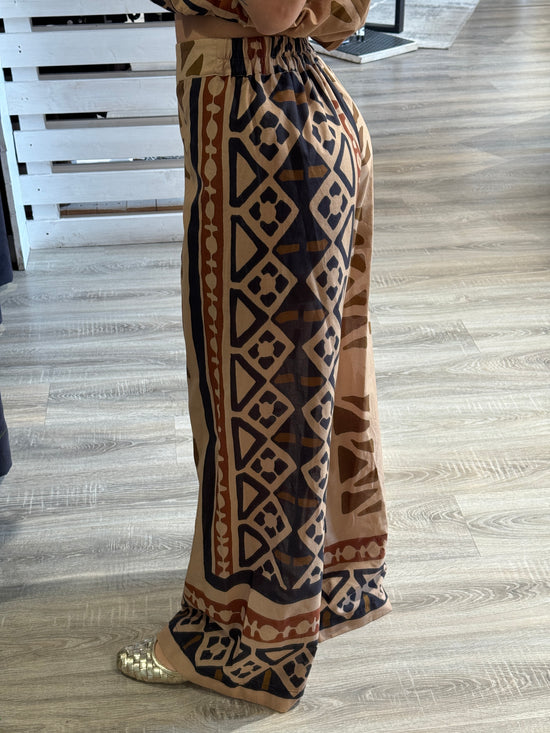 Pantalone gamba dritta fantasia Dixie