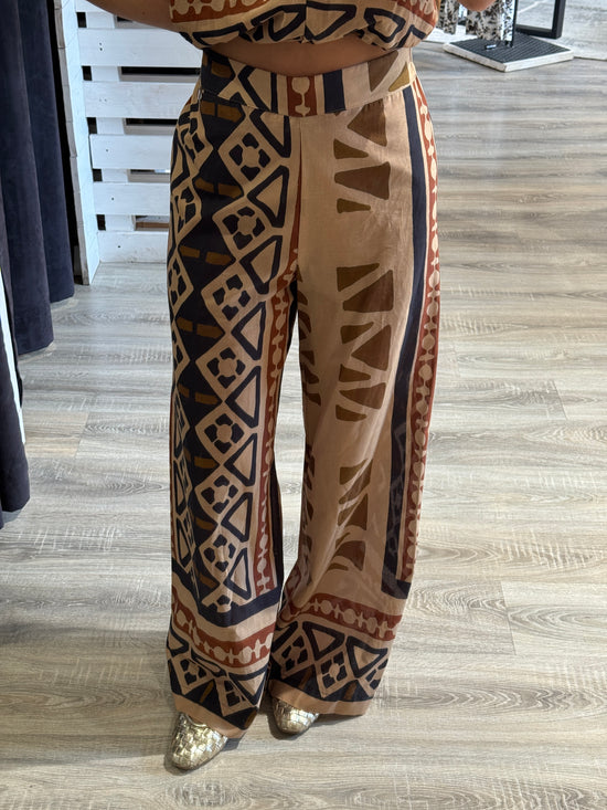Pantalone gamba dritta fantasia Dixie
