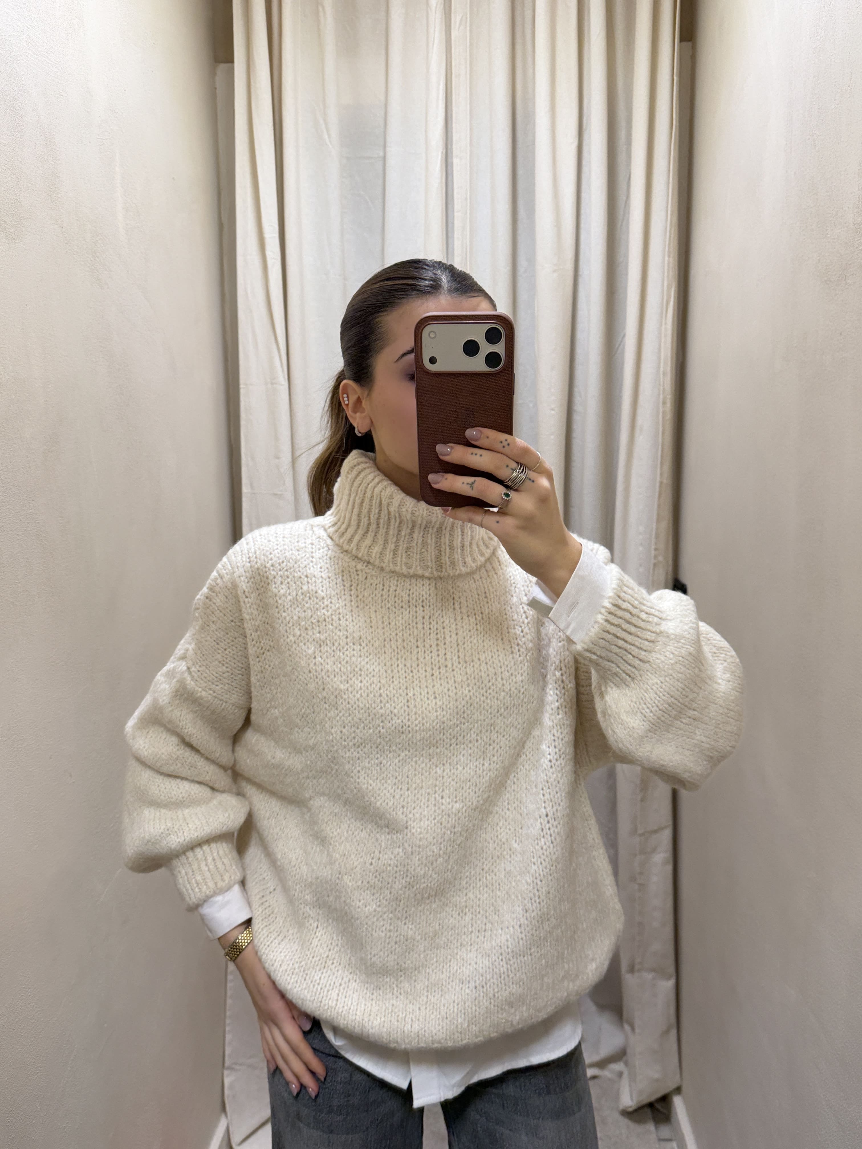 Maglione collo alto basic Susy Mix