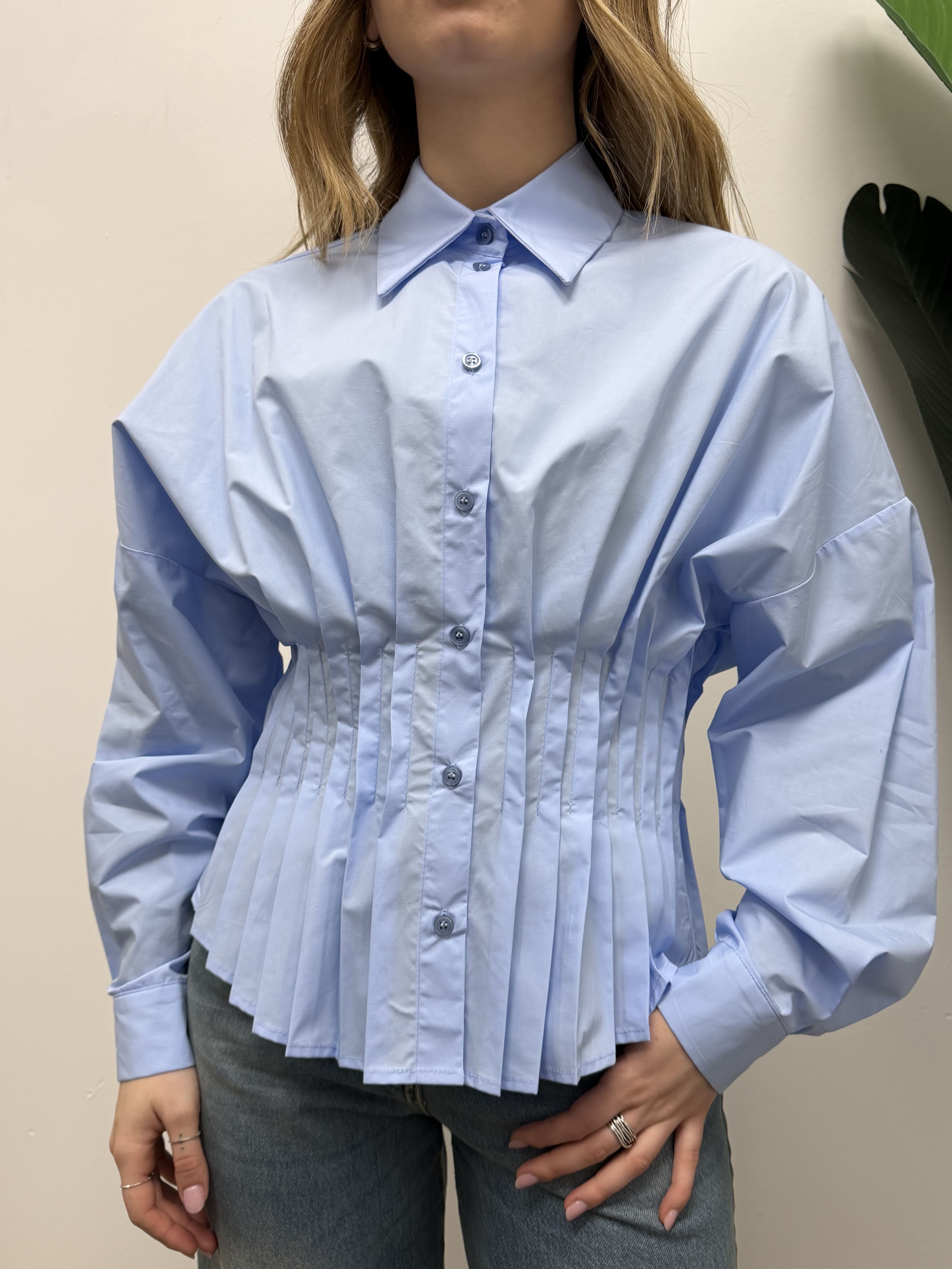 Camicia corsetto in popeline HaveOne