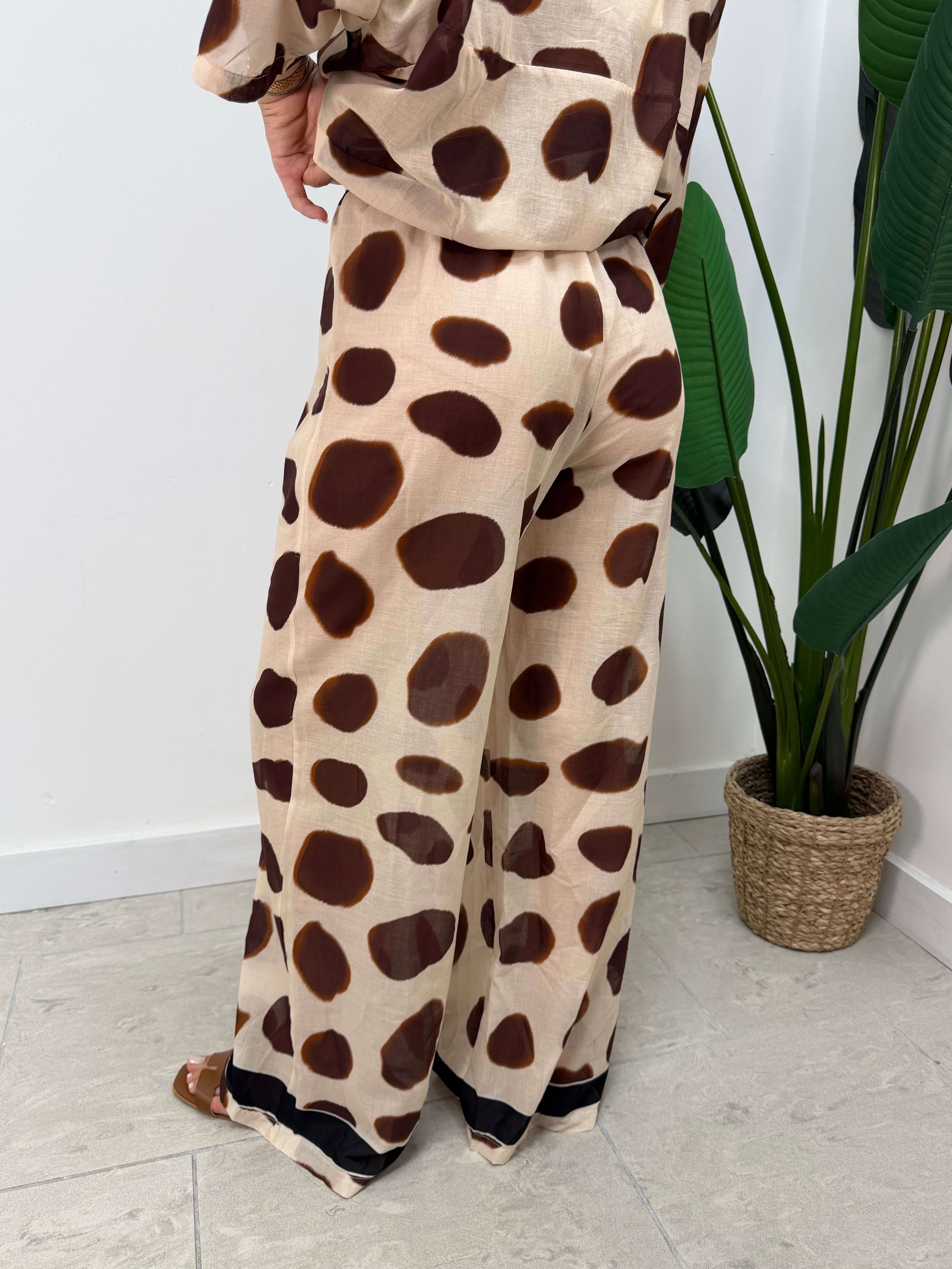 Pantalone stampa giraffa Tensione In