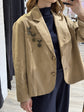 Giacca 2/4 in cotone con spille Tensione In