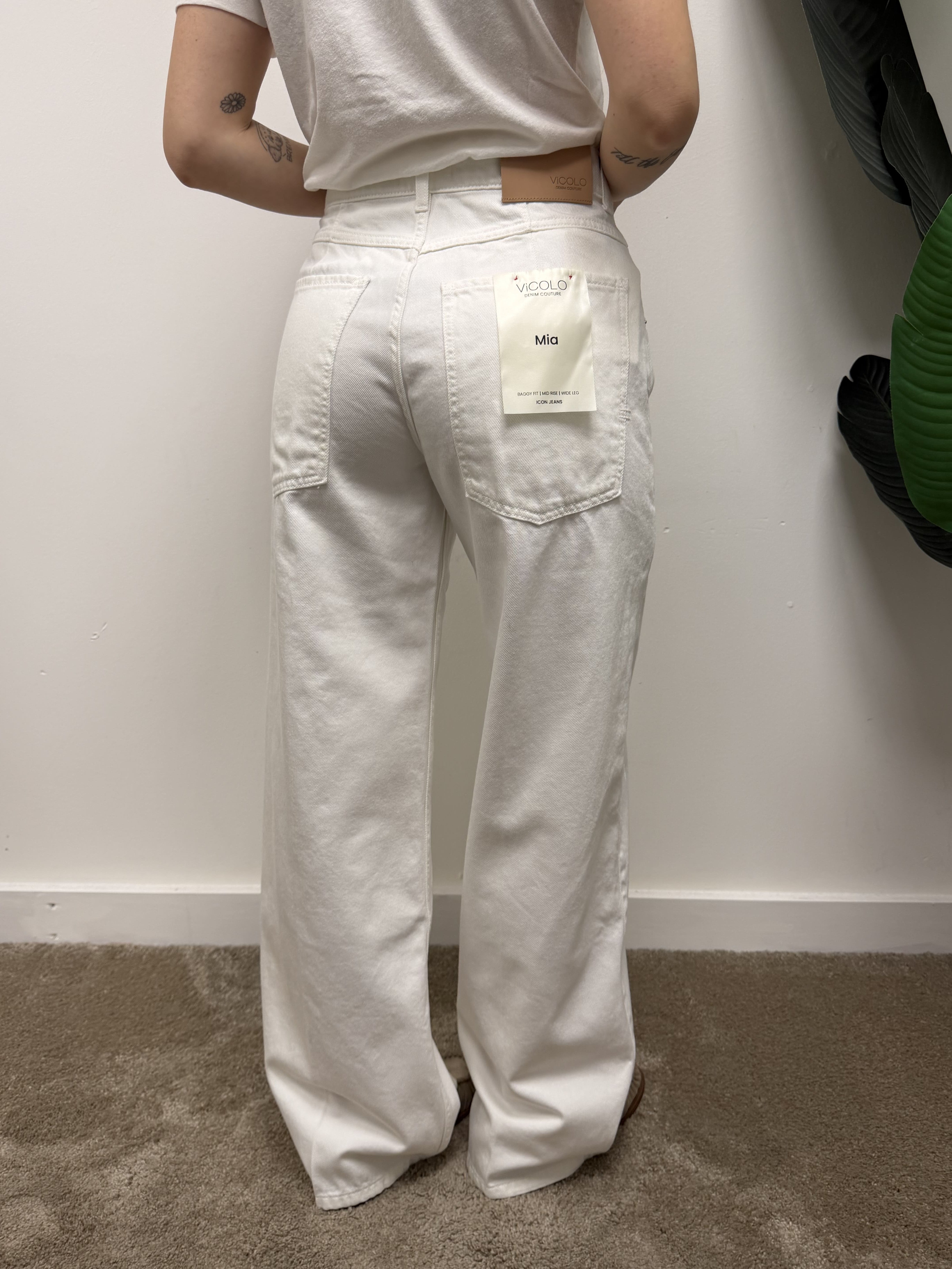 Jeans wide leg Mia tinto VICOLO