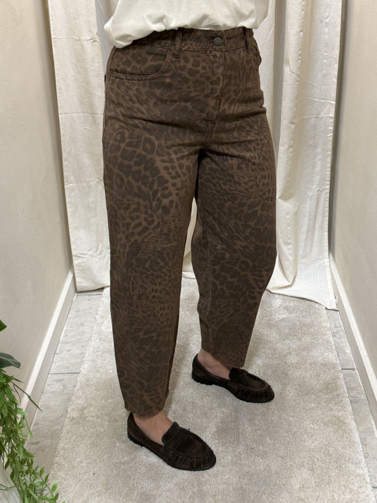 Pantalone denim maculato Susy Mix