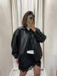 Giacca bomber over in ecopelle Tensione In