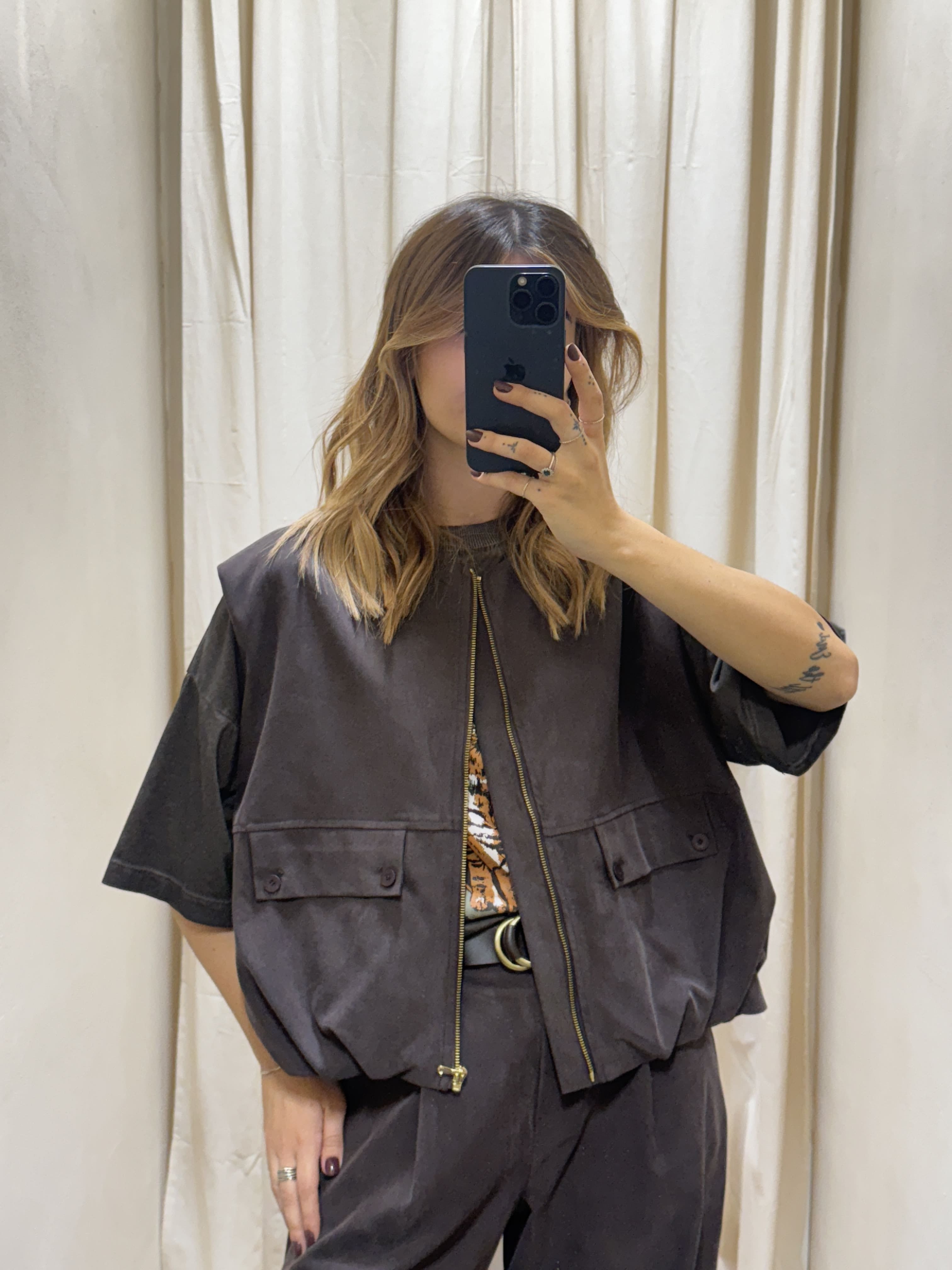 Gilet manopesca arricciato Dixie