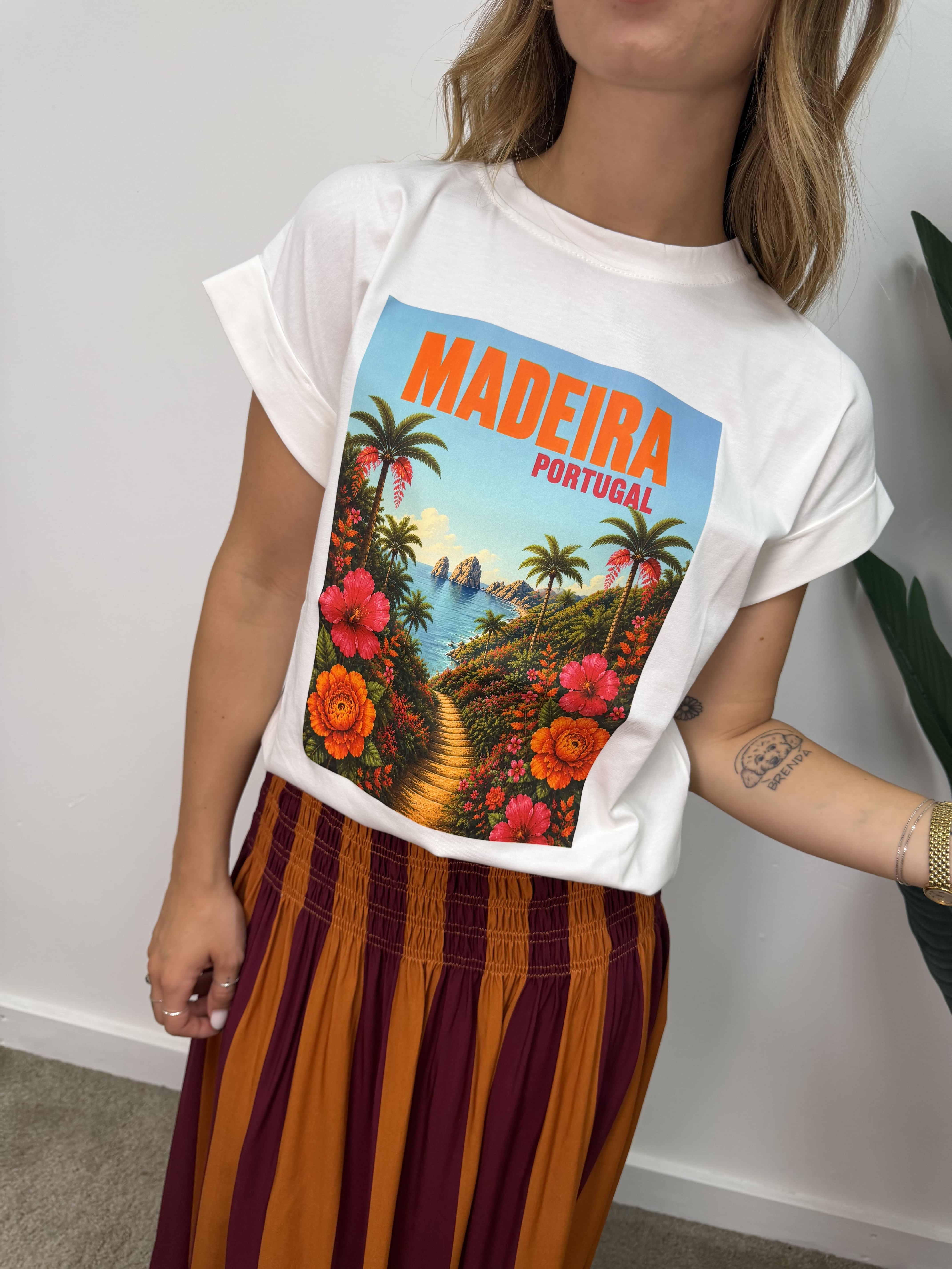 T-shirt over stampa frontale Madeira SusyMix