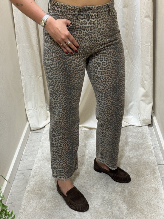 Jeans TOM mini flare denim maculato Tensione In
