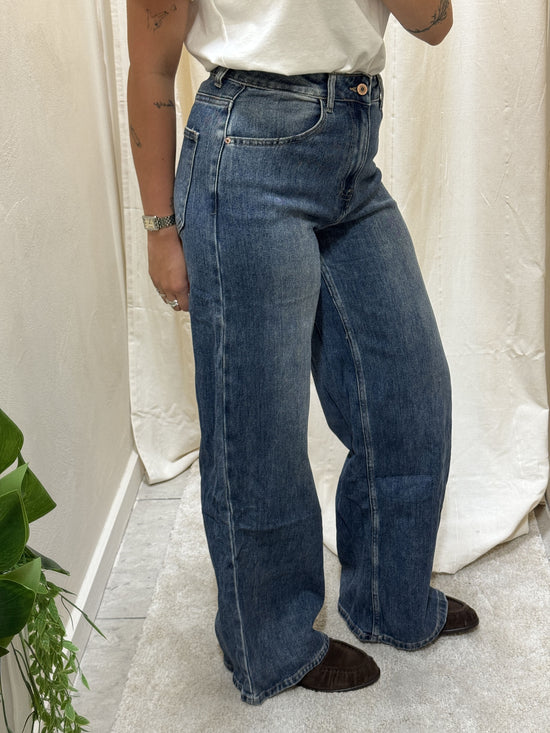 Jeans wide vita alta MyD