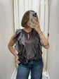 Blusa smanicata con rouches MyD
