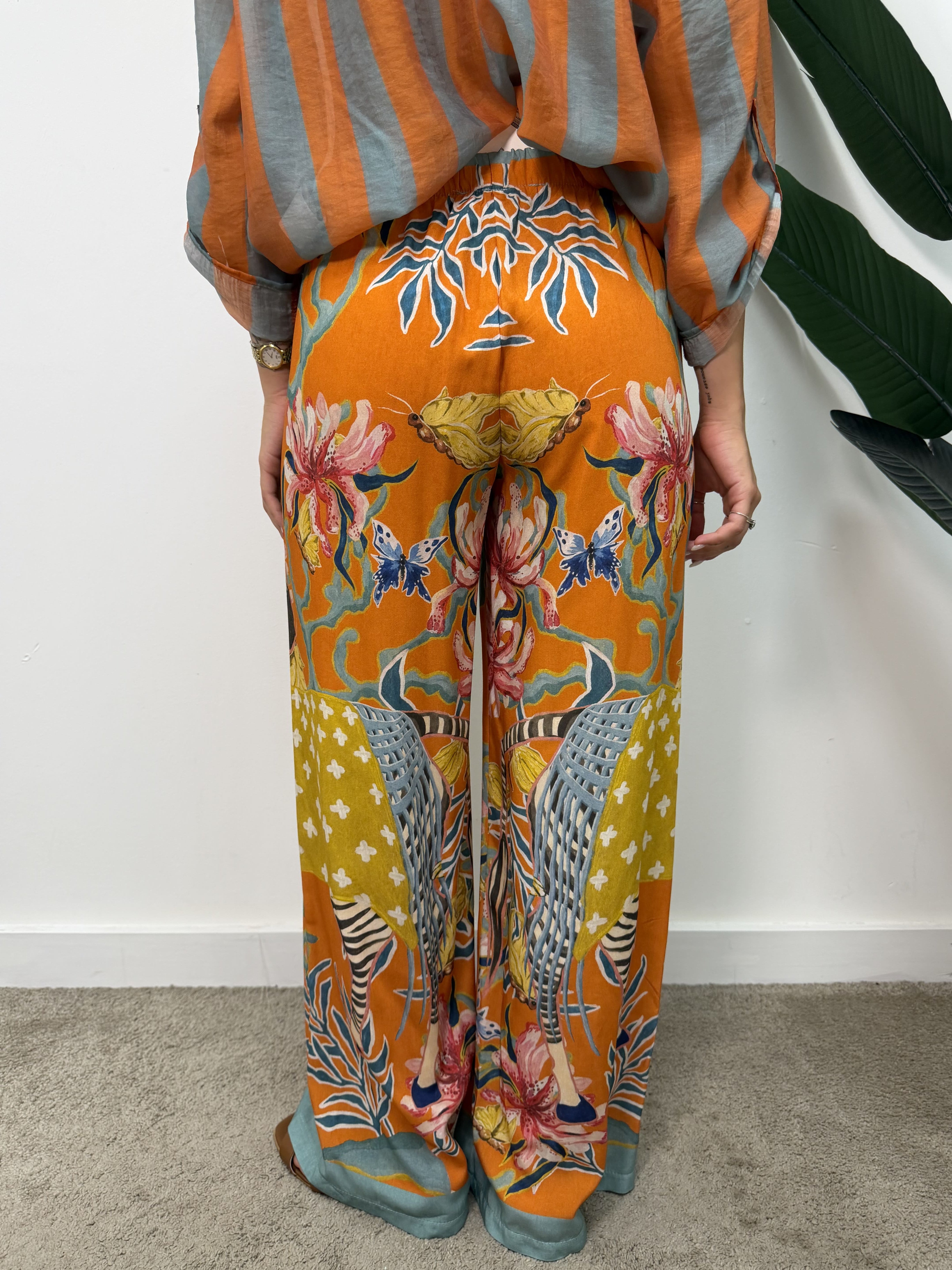 Pantalone stampa zebra HaveOne THE ISLAND