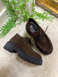 Mocassino con lacci fondo track Divine Follie