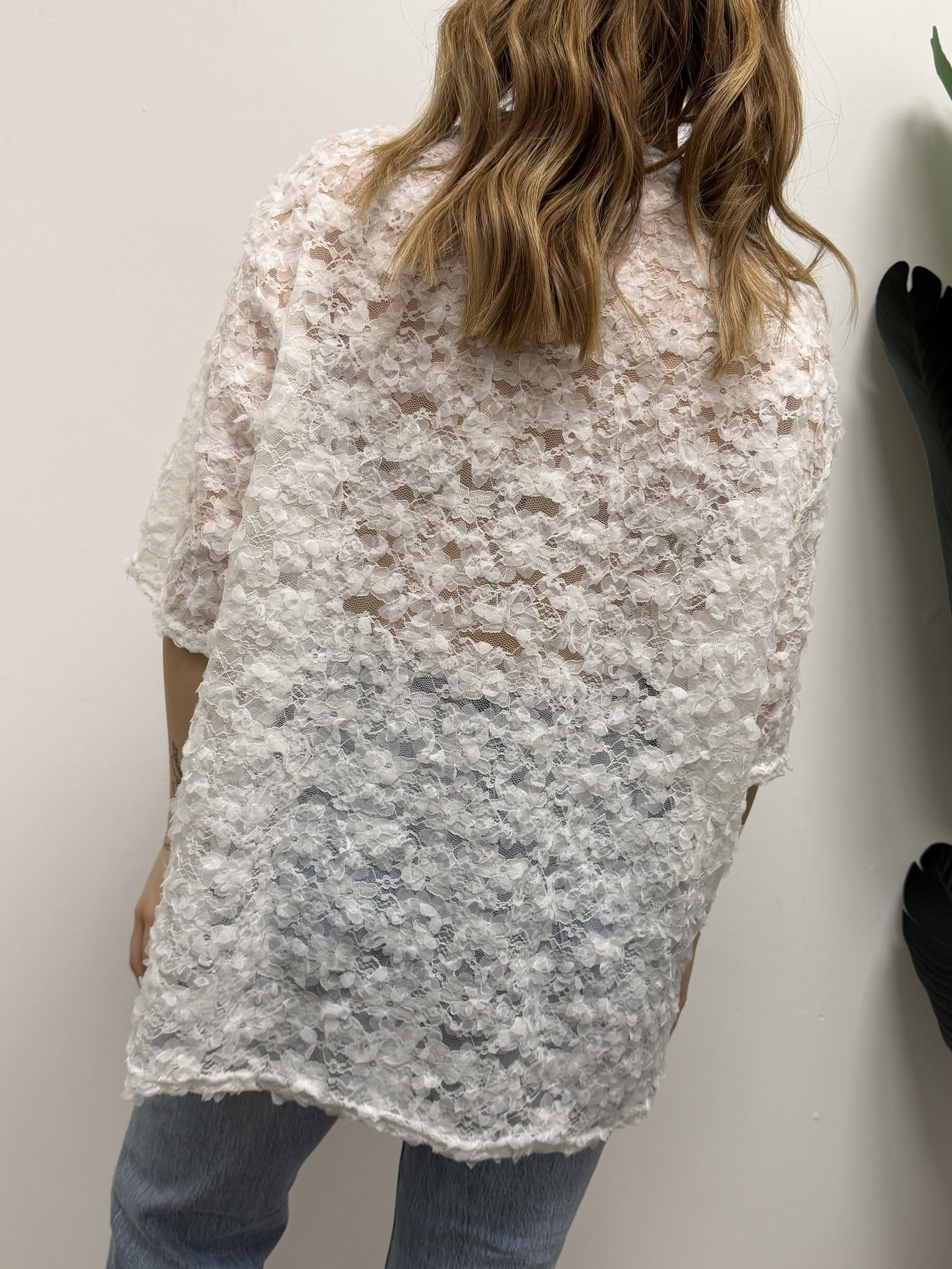 Maxi t-shirt con petali MyD