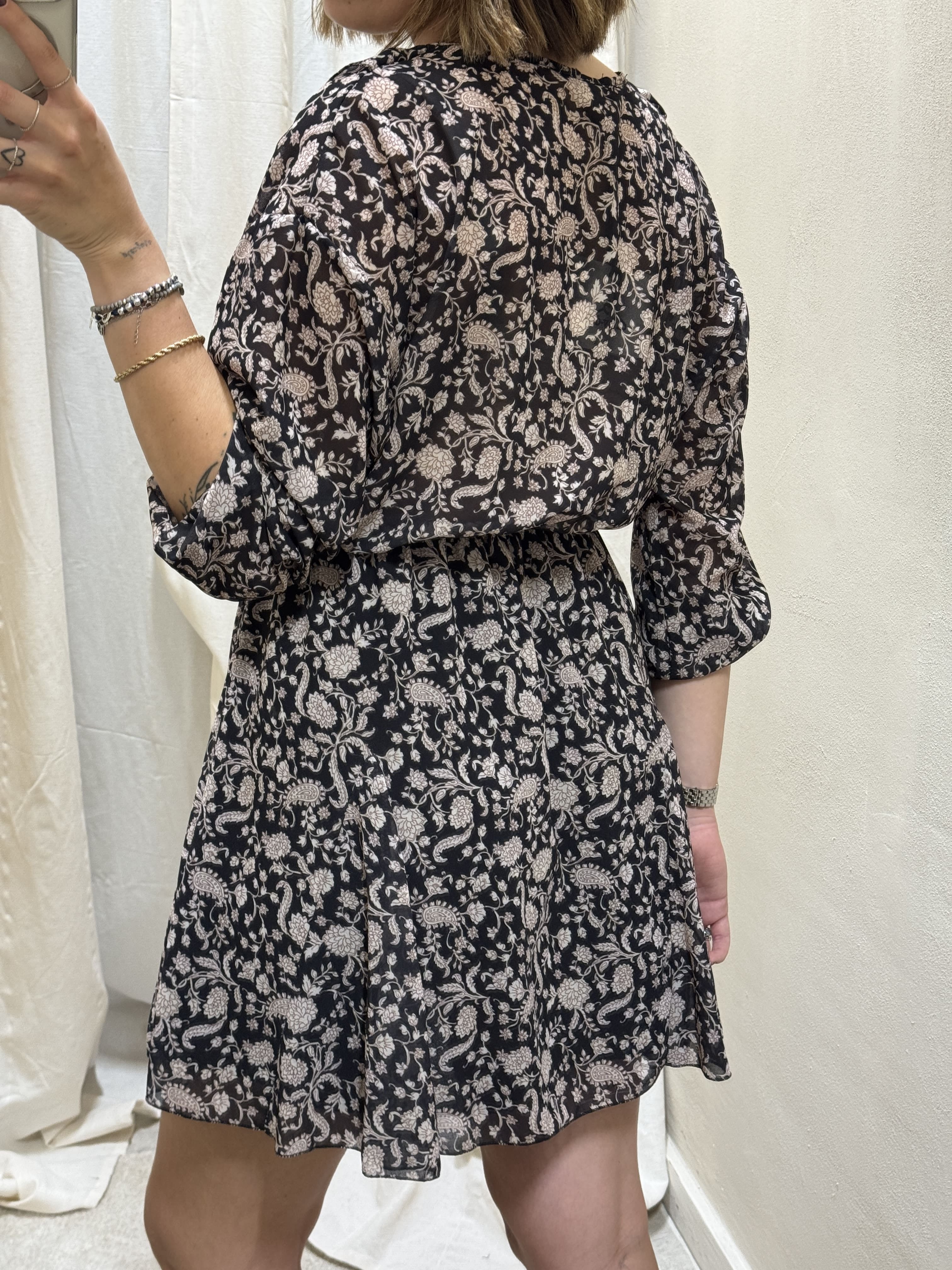 Abito corto stampa paisely MyD