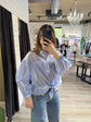 Camicia in tencel con nodo Tensione In