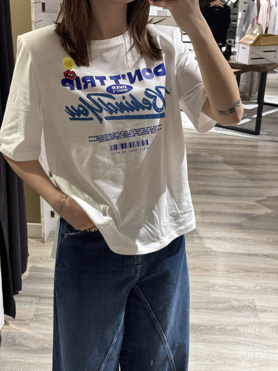 T-shirt con stampe e glitter SusyMix