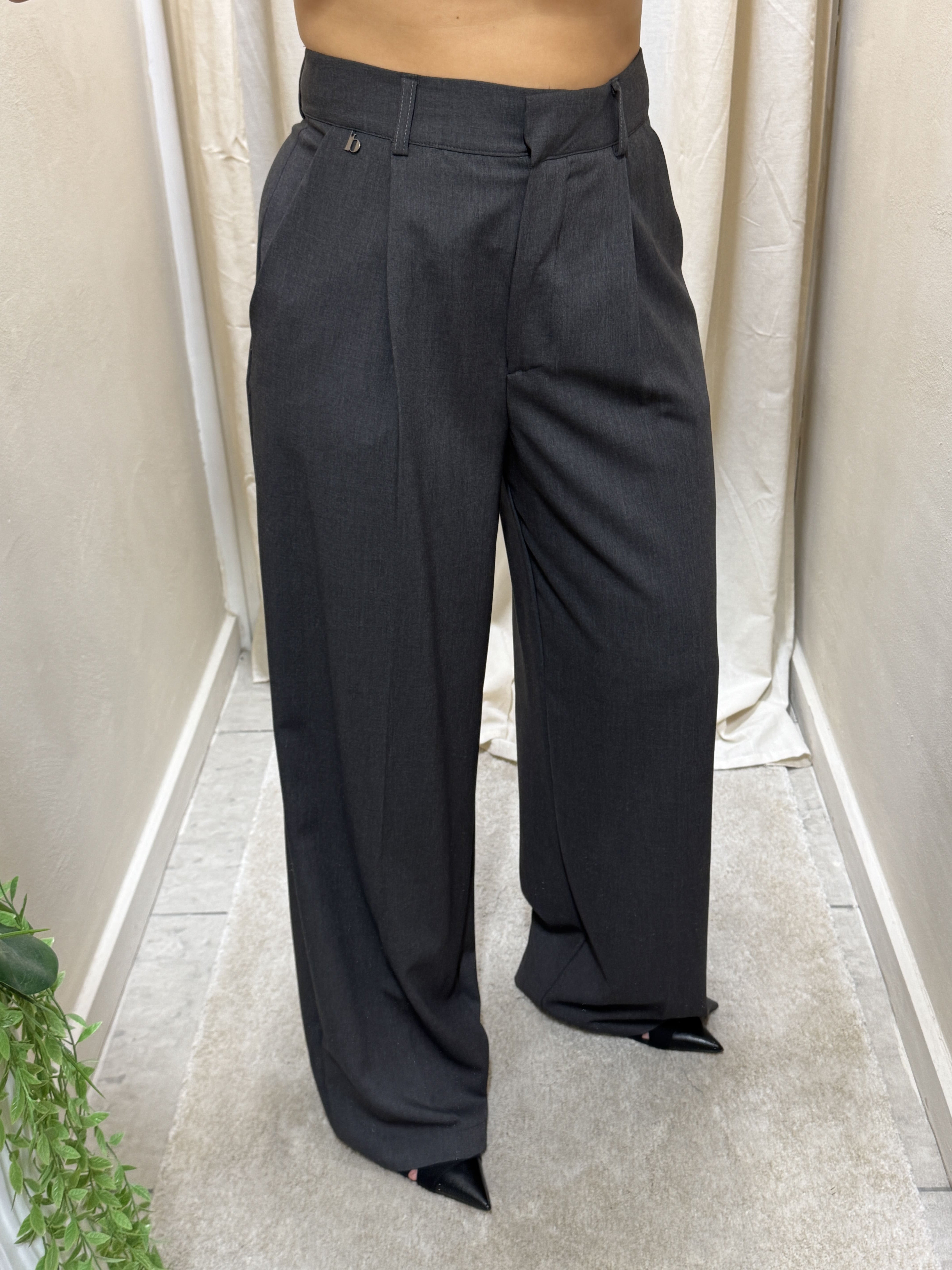 Pantalone dritto con pinces Dixie