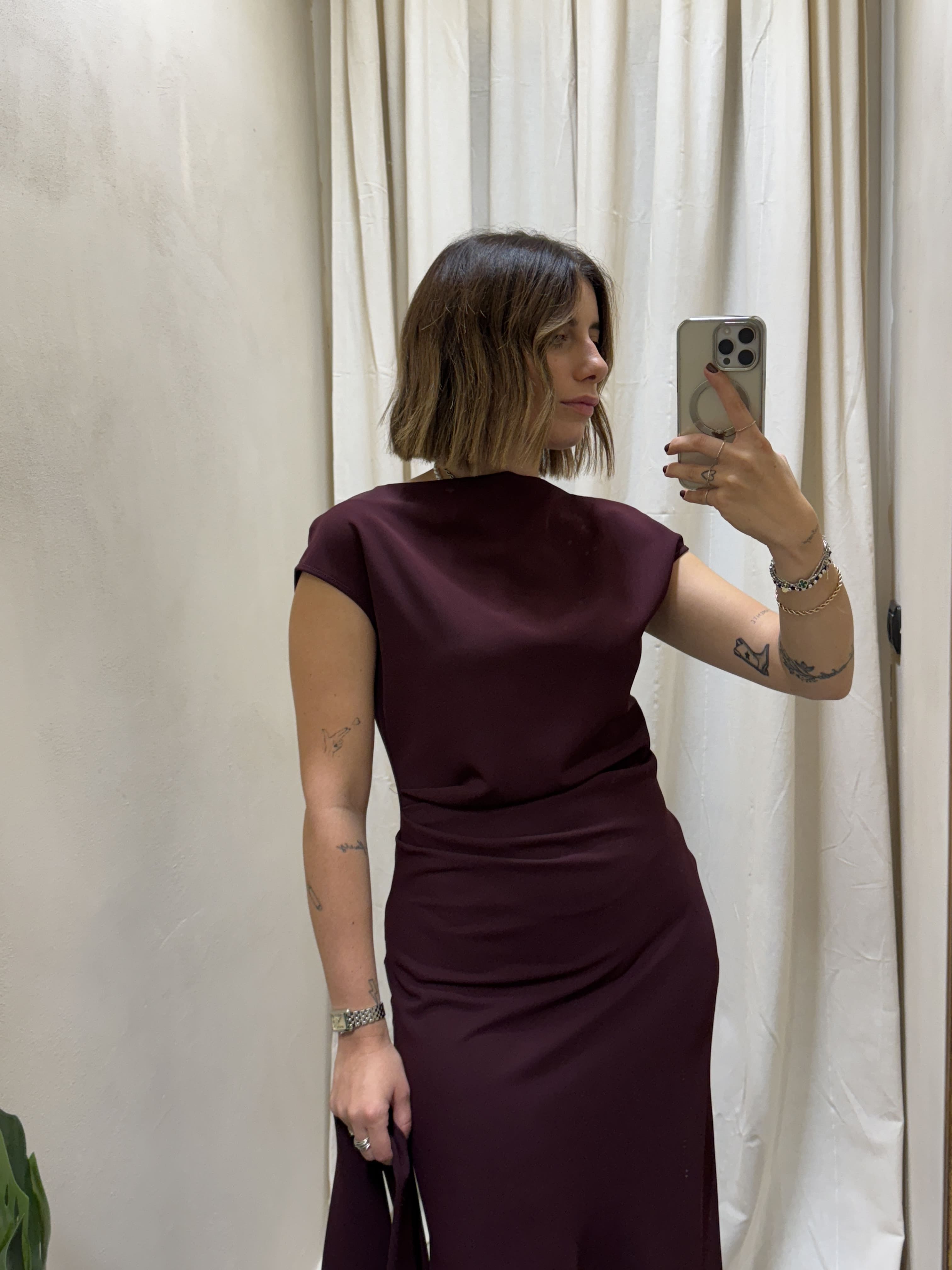 Abito lungo tubino con fusciacca Imperial