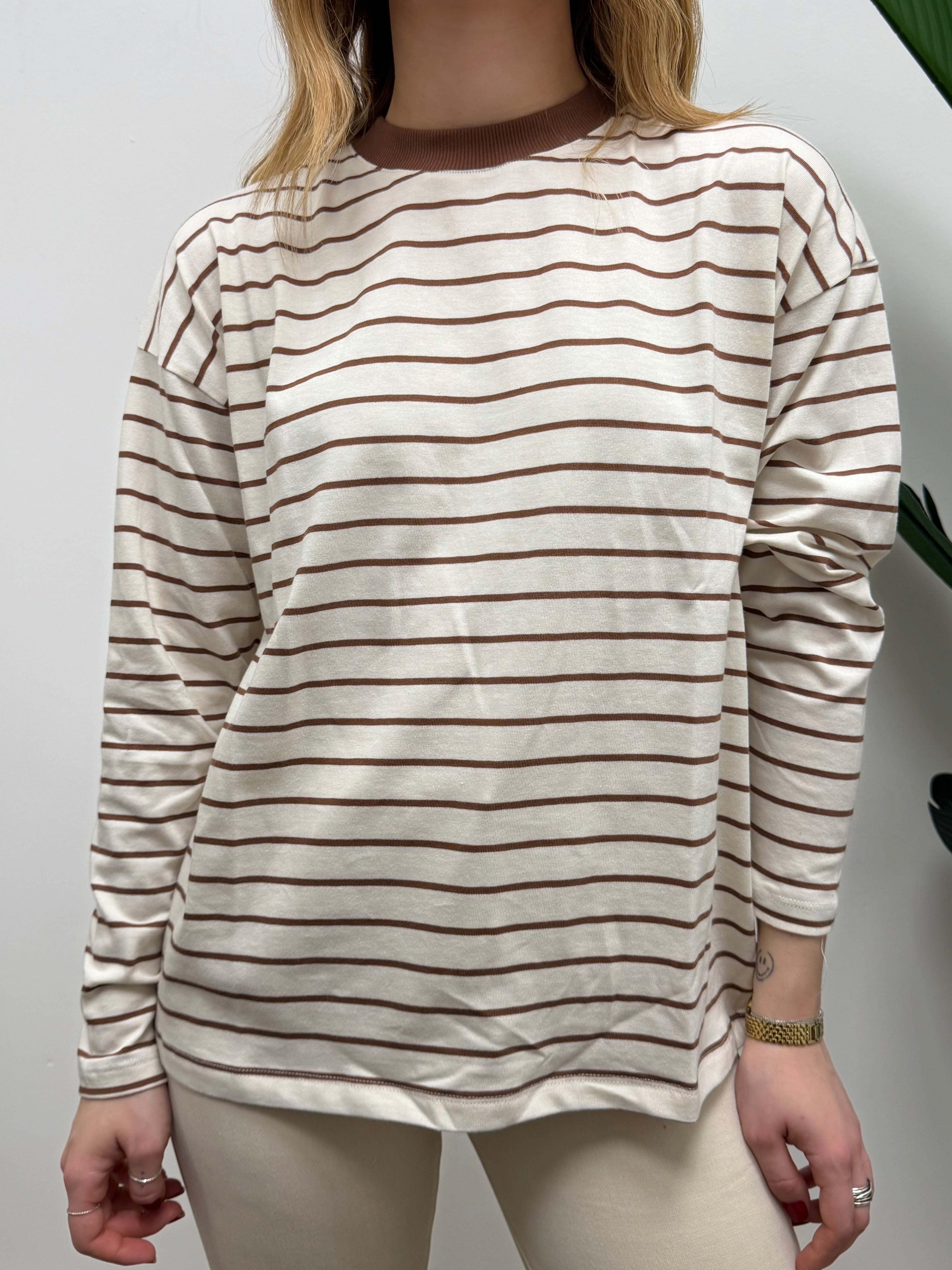 T-Shirt girocollo rigata VICOLO