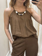 Top scollo america in lino Susy Mix