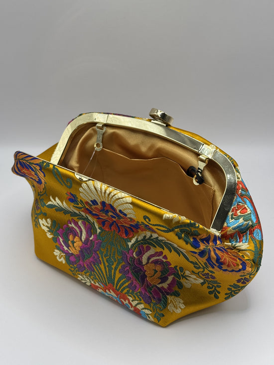 Pouch Anika Flora in raso Nalì
