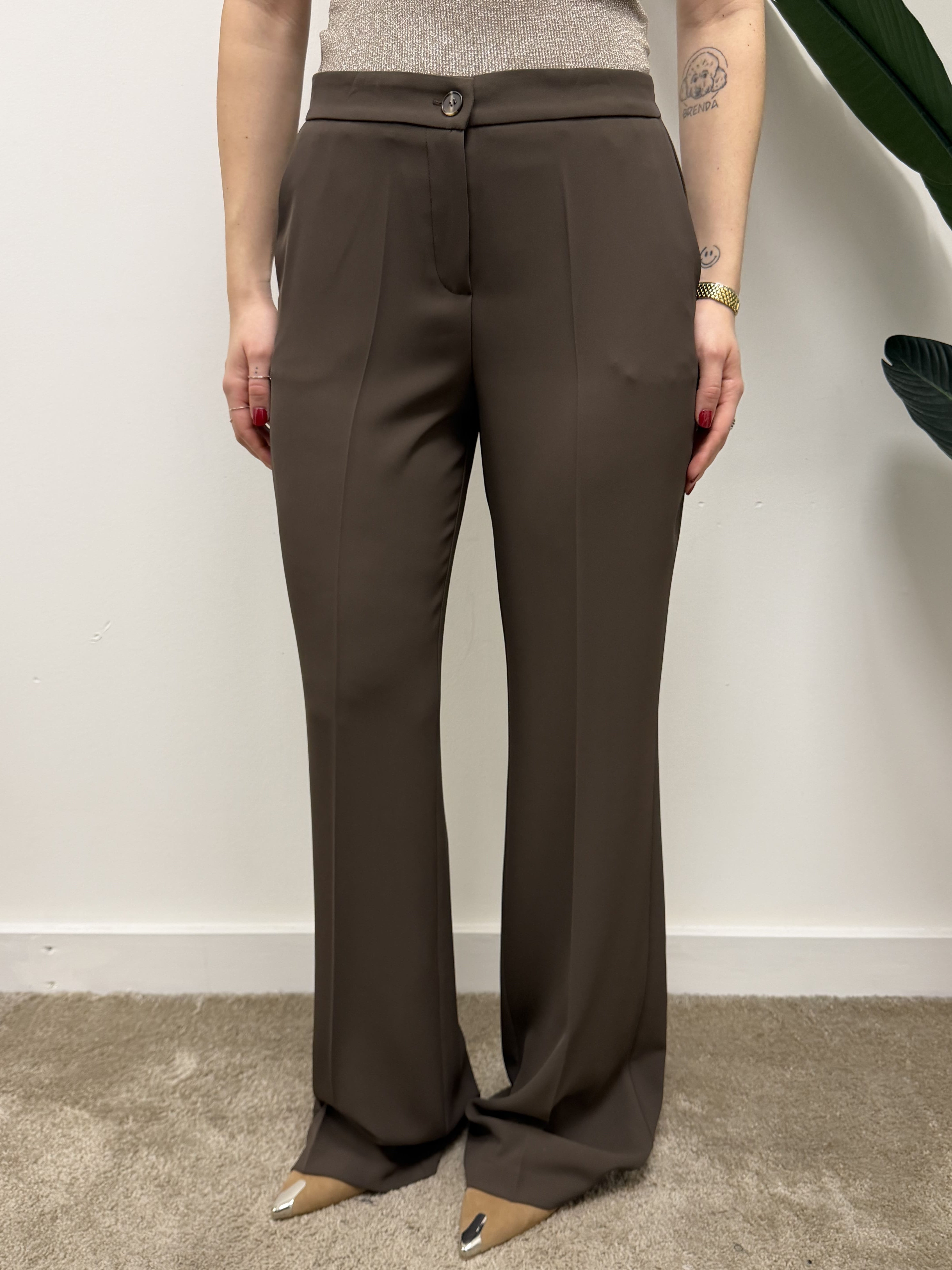 Pantalone fluido gamba dritta MyD