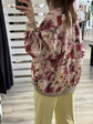 Bomber in raso stampa floreale Susy Mix