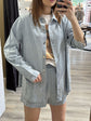 Coordinato camicia over e pantaloncino strass Susy Mix