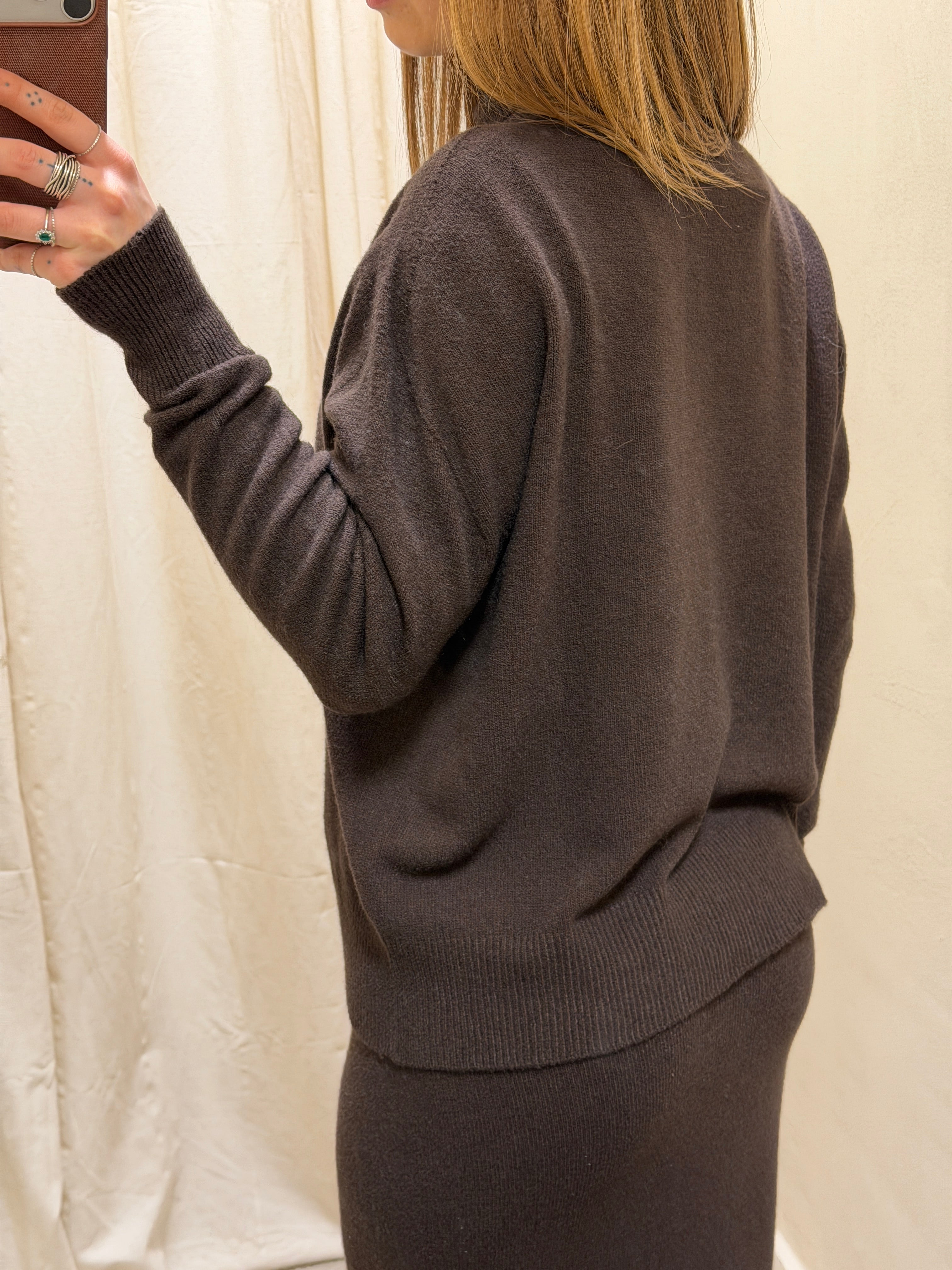 Coord-set in maglia con gonna lunga matita e maglione over HaveOne