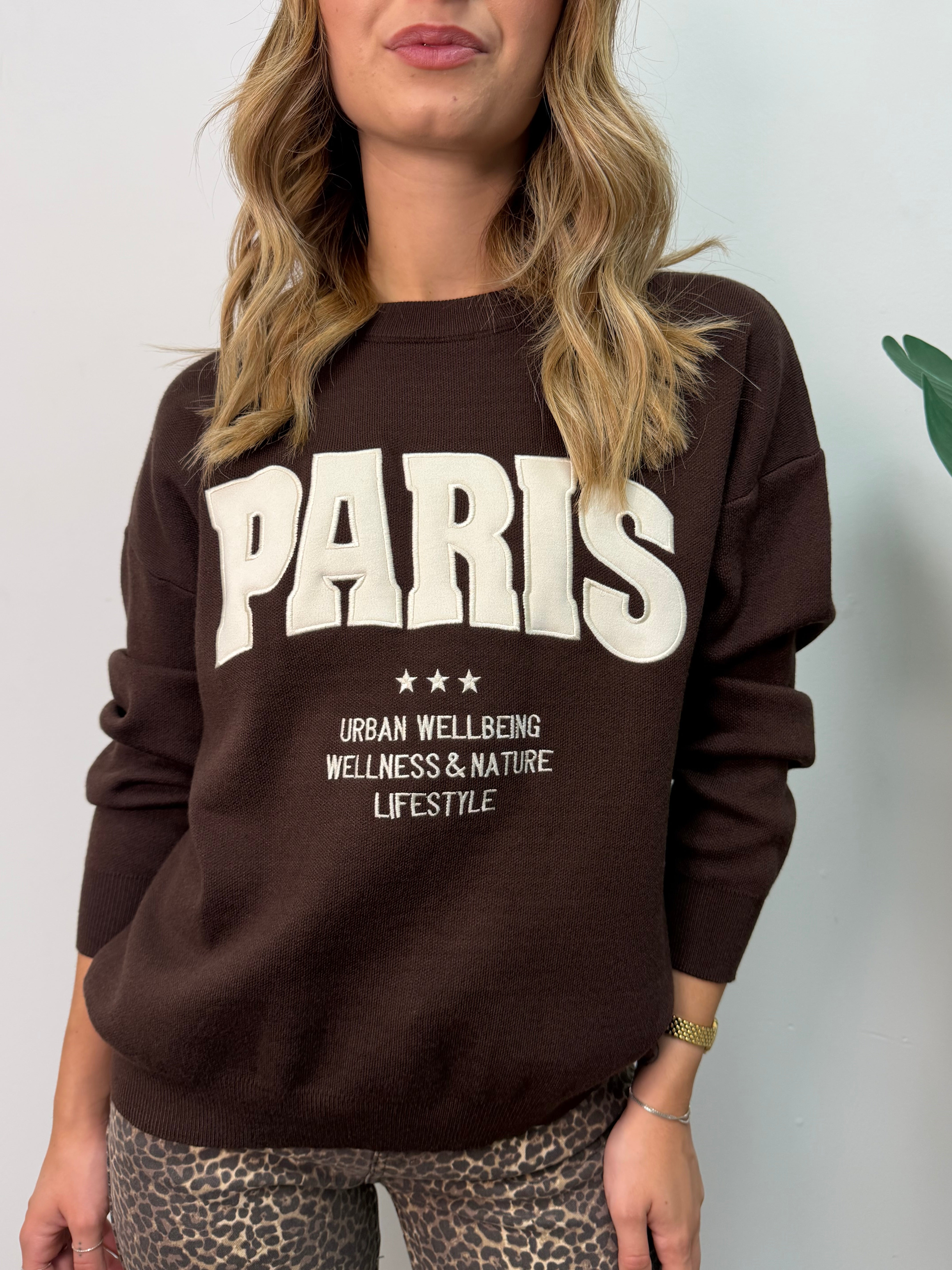 Felpa in filo "Paris" MyD