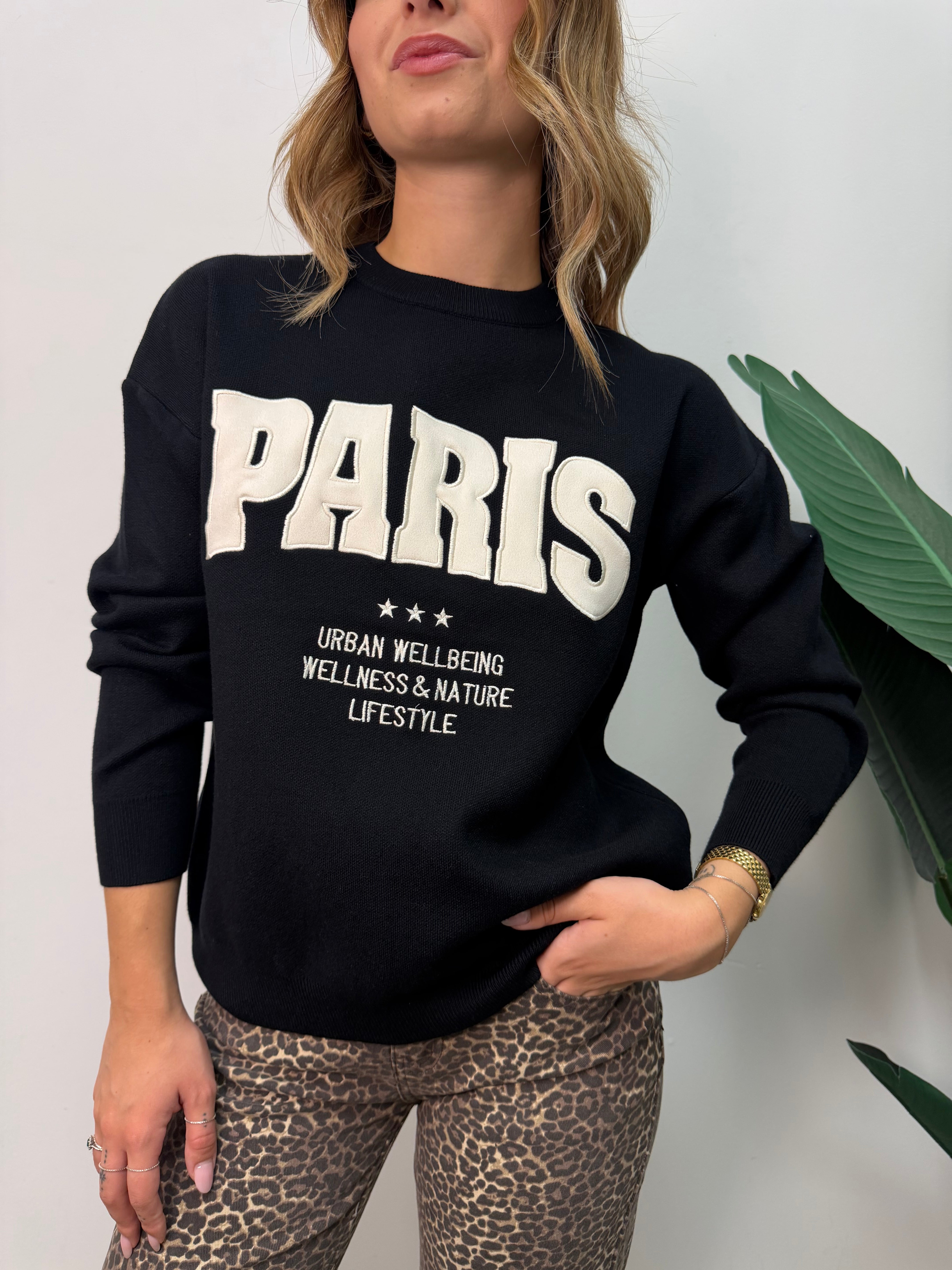 Felpa in filo "Paris" MyD
