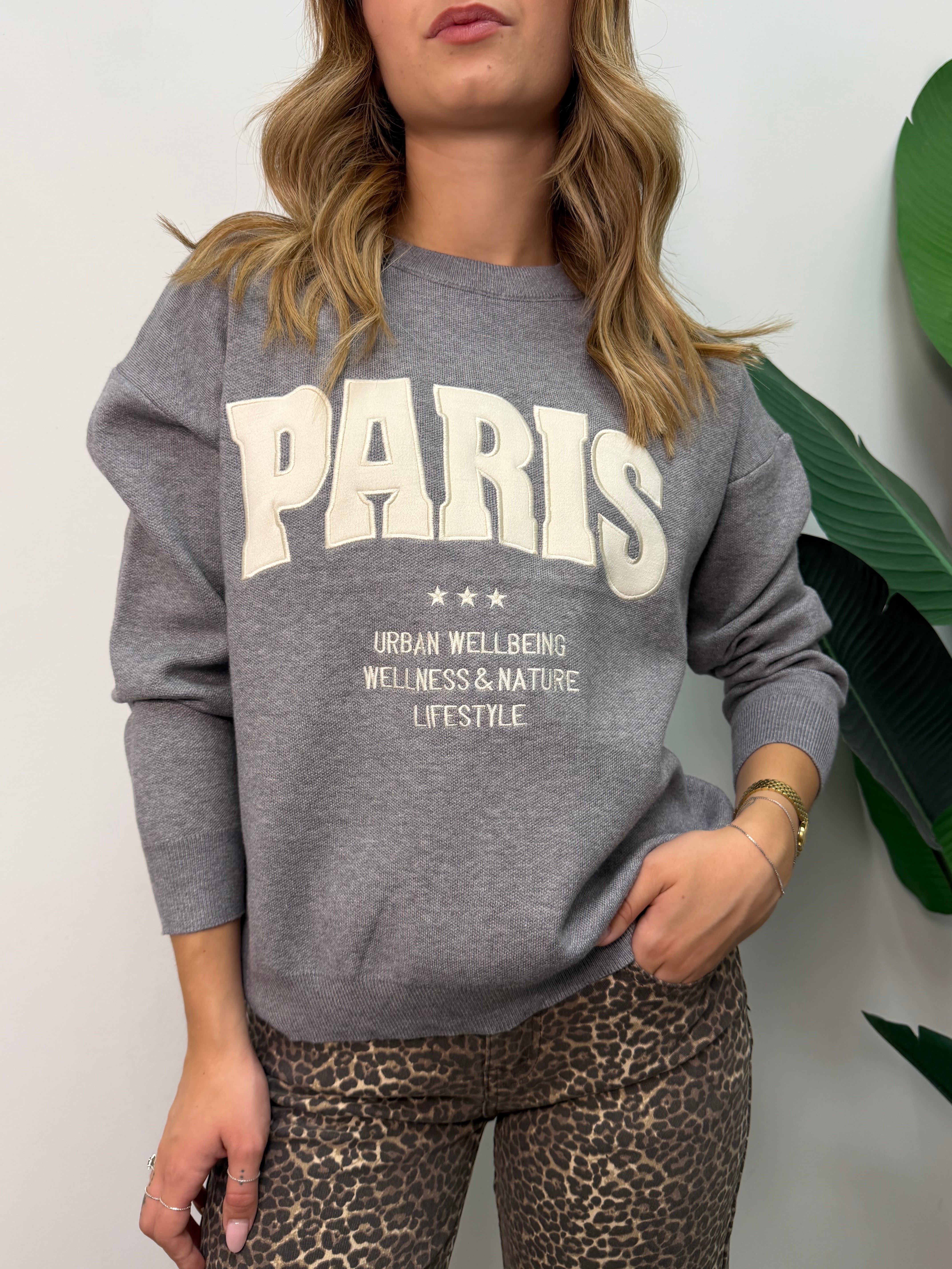 Felpa in filo "Paris" MyD