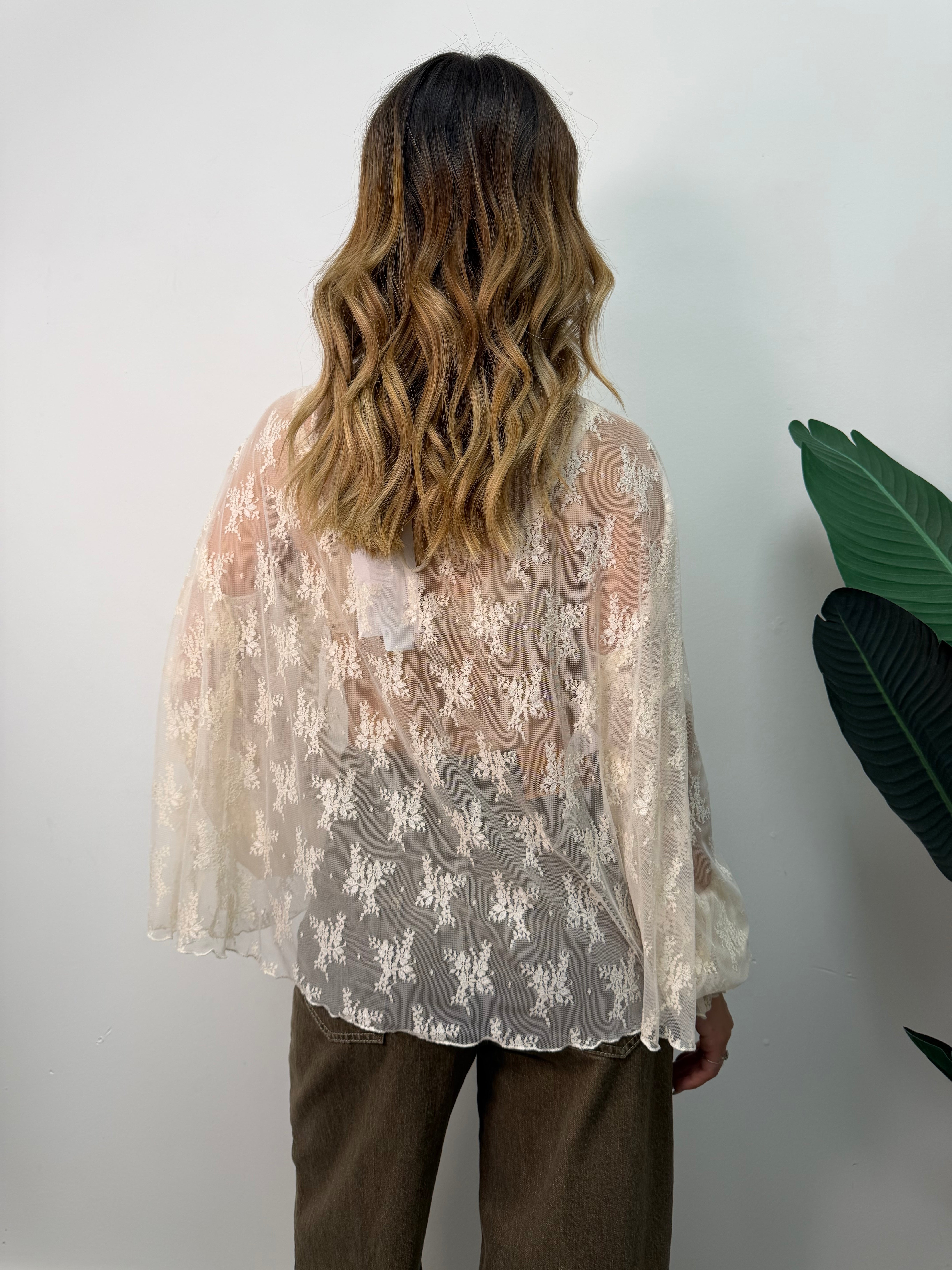 Maglia in pizzo mezzo collo Imperial
