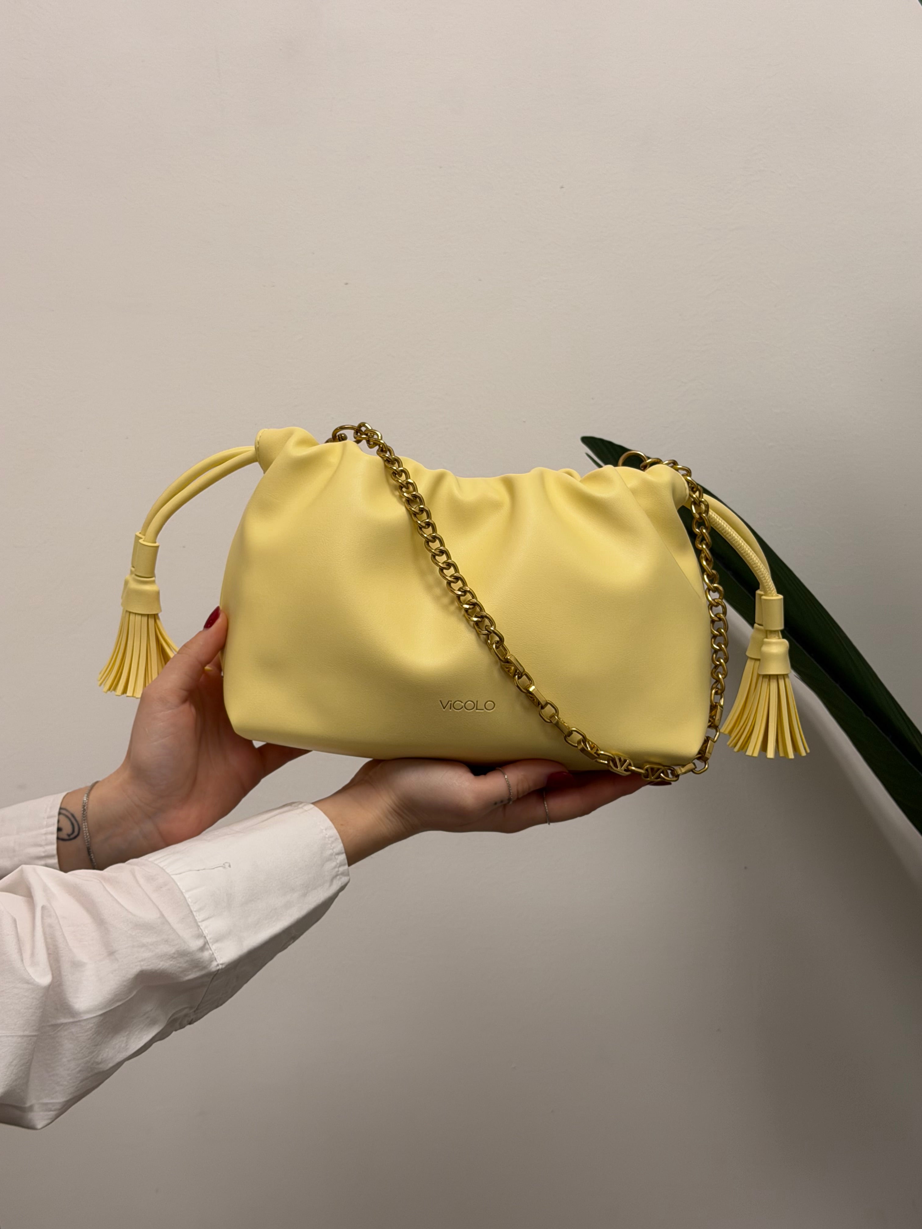 Borsa Tassel small in ecopelle VICOLO