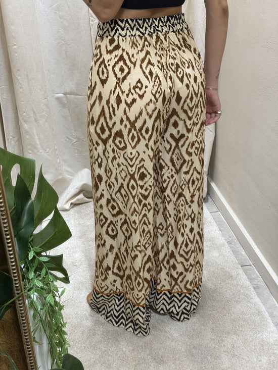 Pantalone ampio in viscosa a fantasia HaveOne