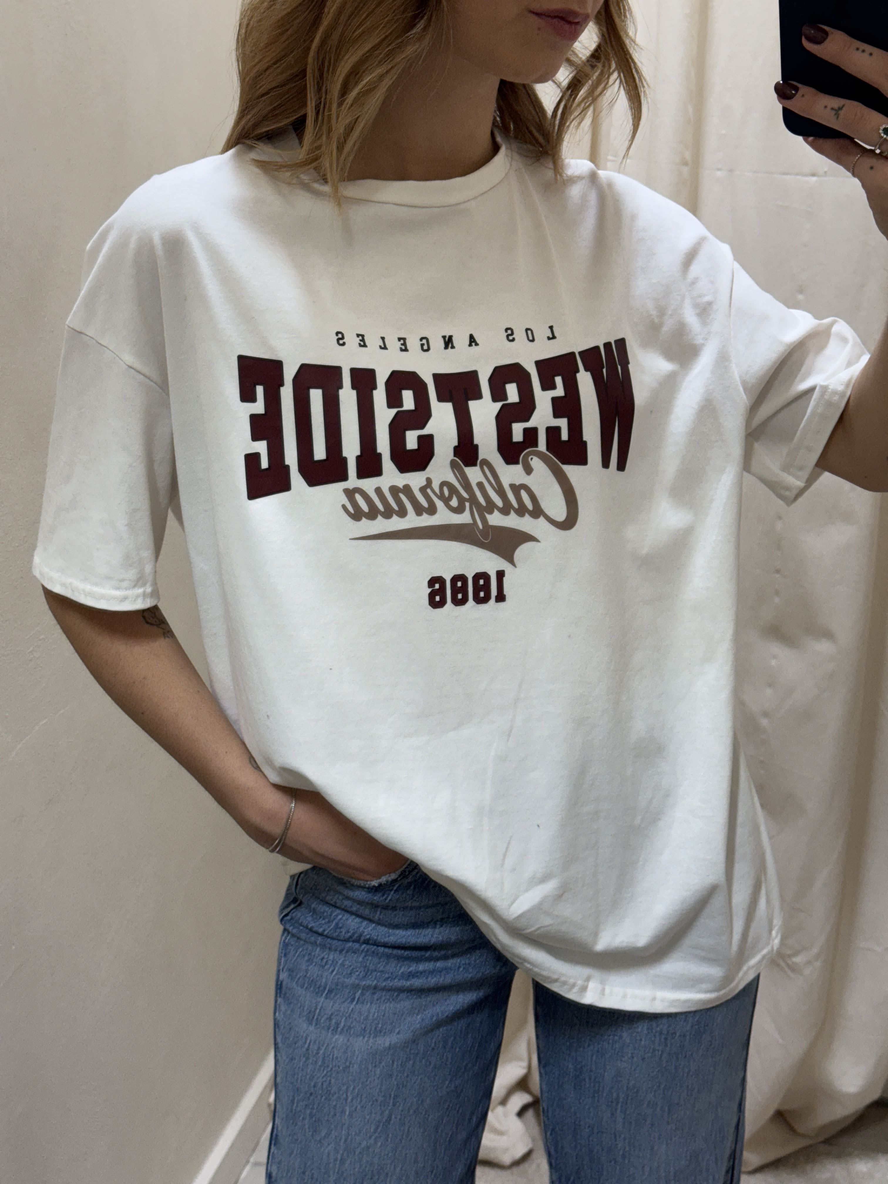 T-shirt in cotone stampa “westside” MyD