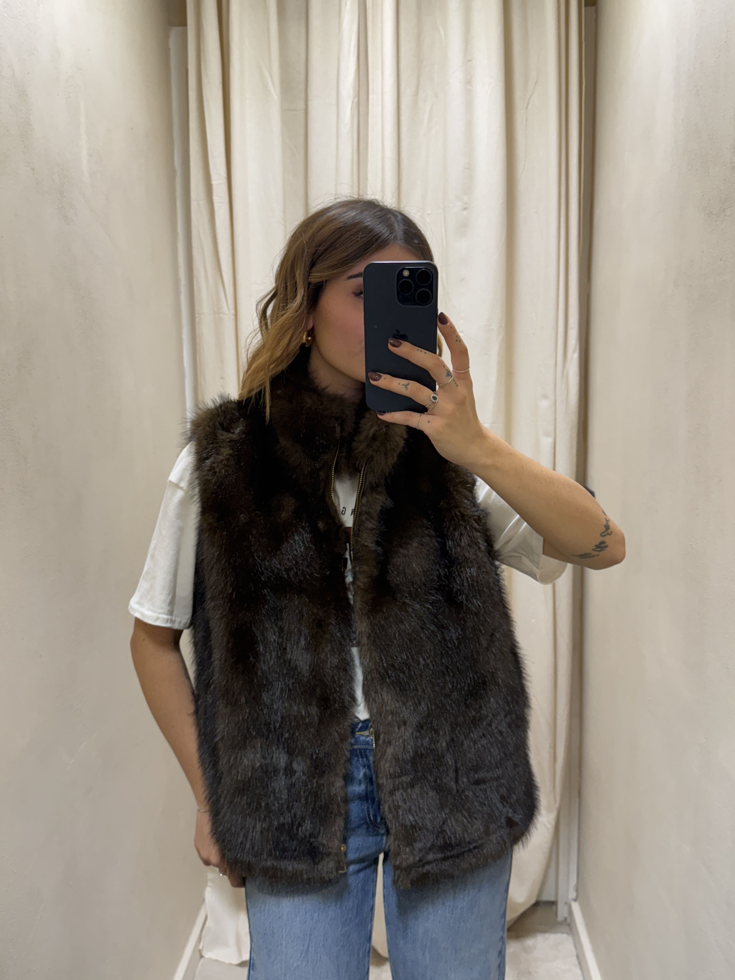 Gilet in eco pelliccia MyD