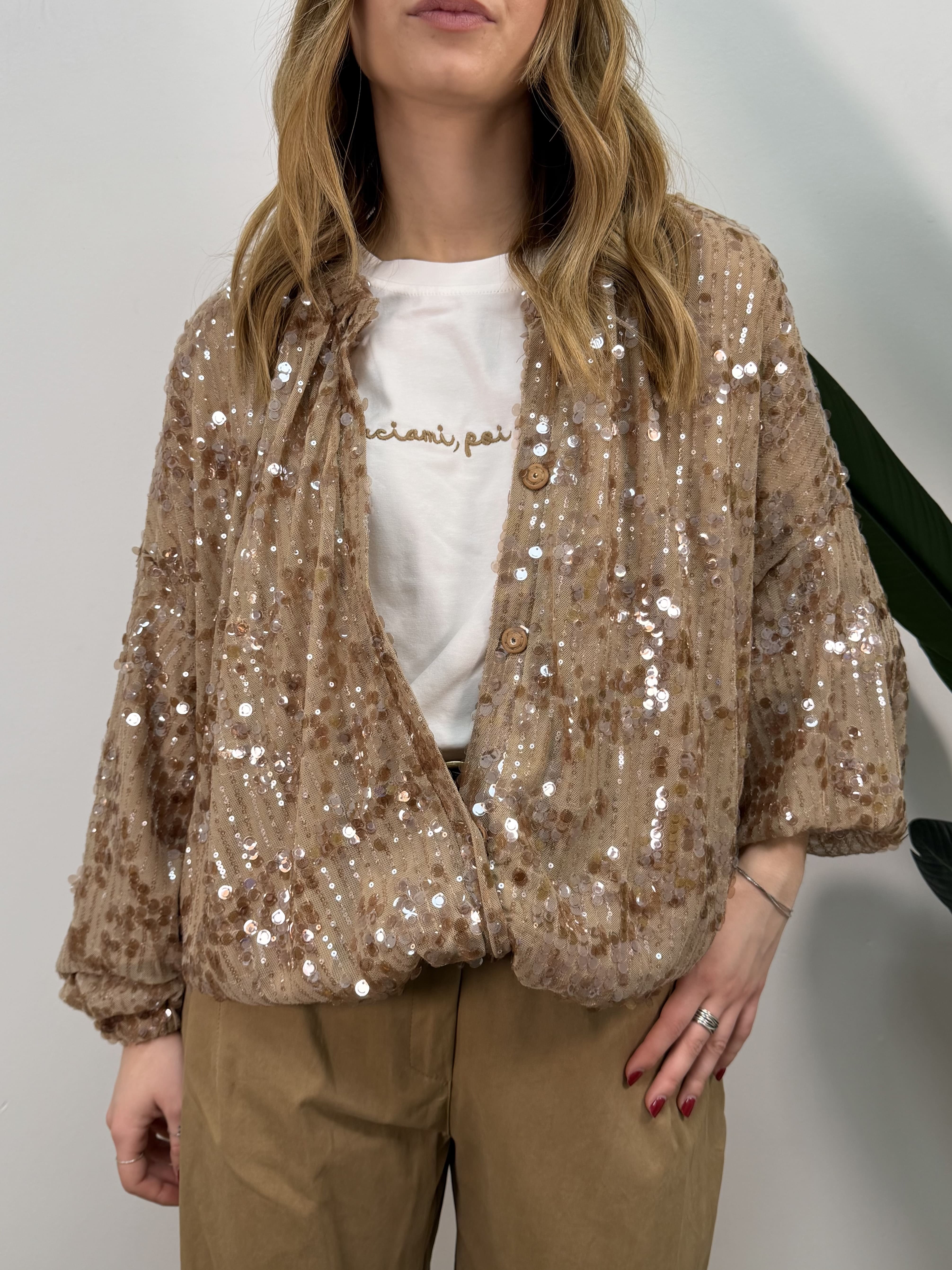 Bomber over paillettes Tensione In