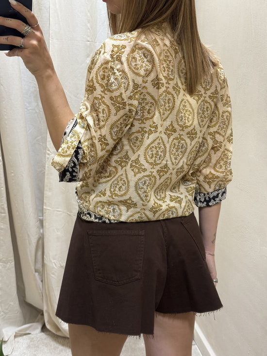 Camicia in mussola stampa geometrica HaveOne