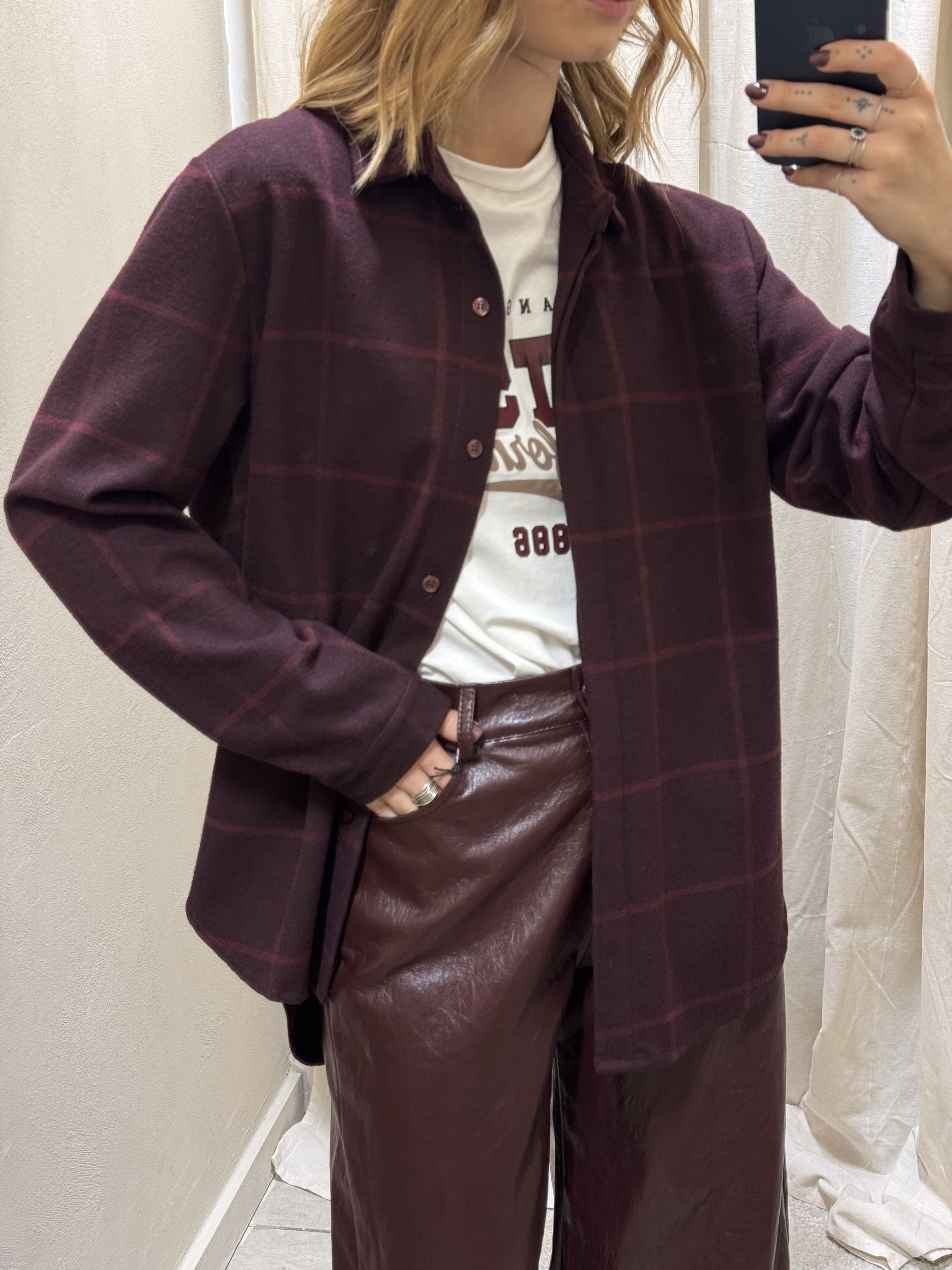 Camicia over a quadri in flanella MyD