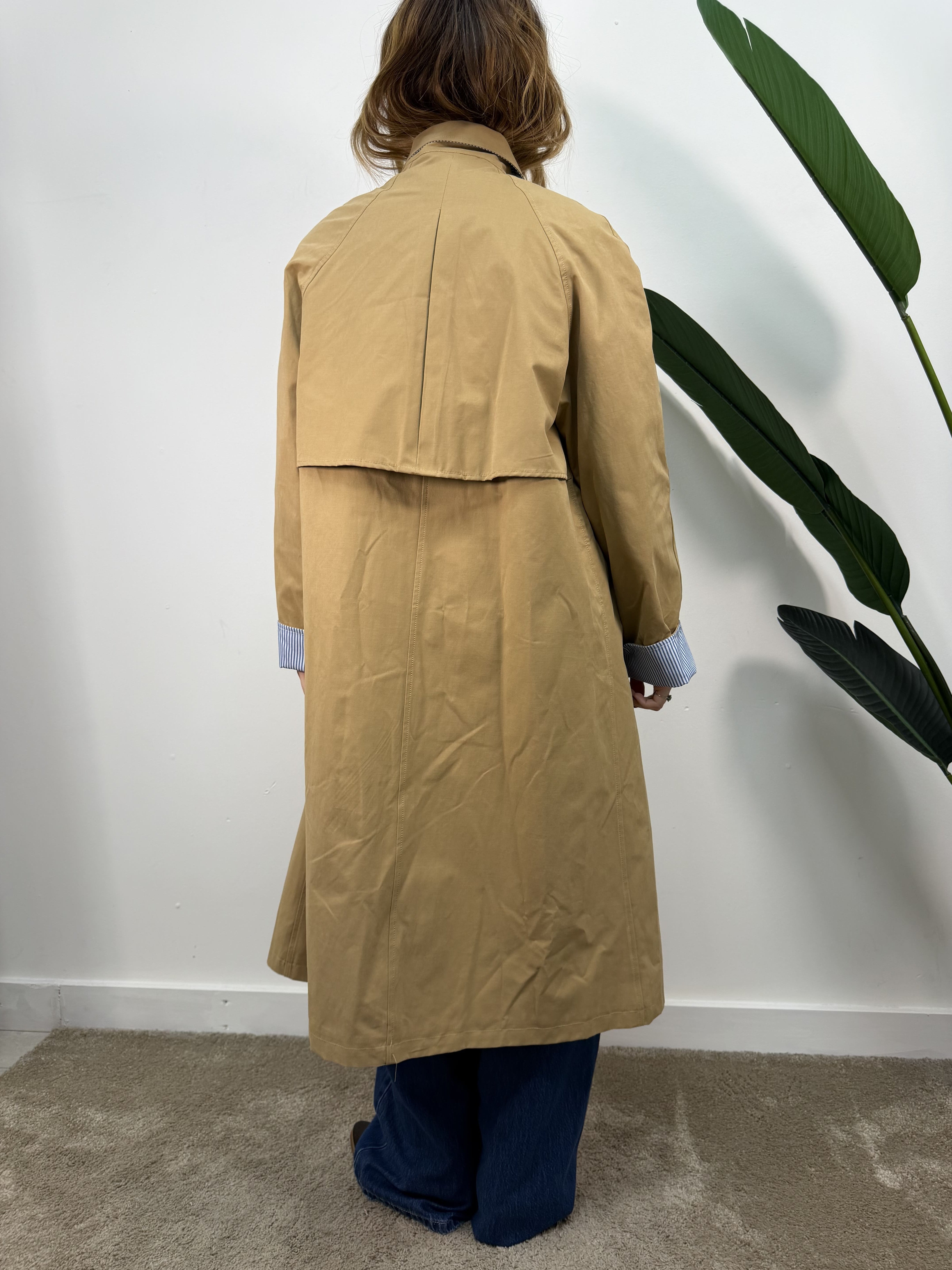 Trench lungo in cotone Tensione In
