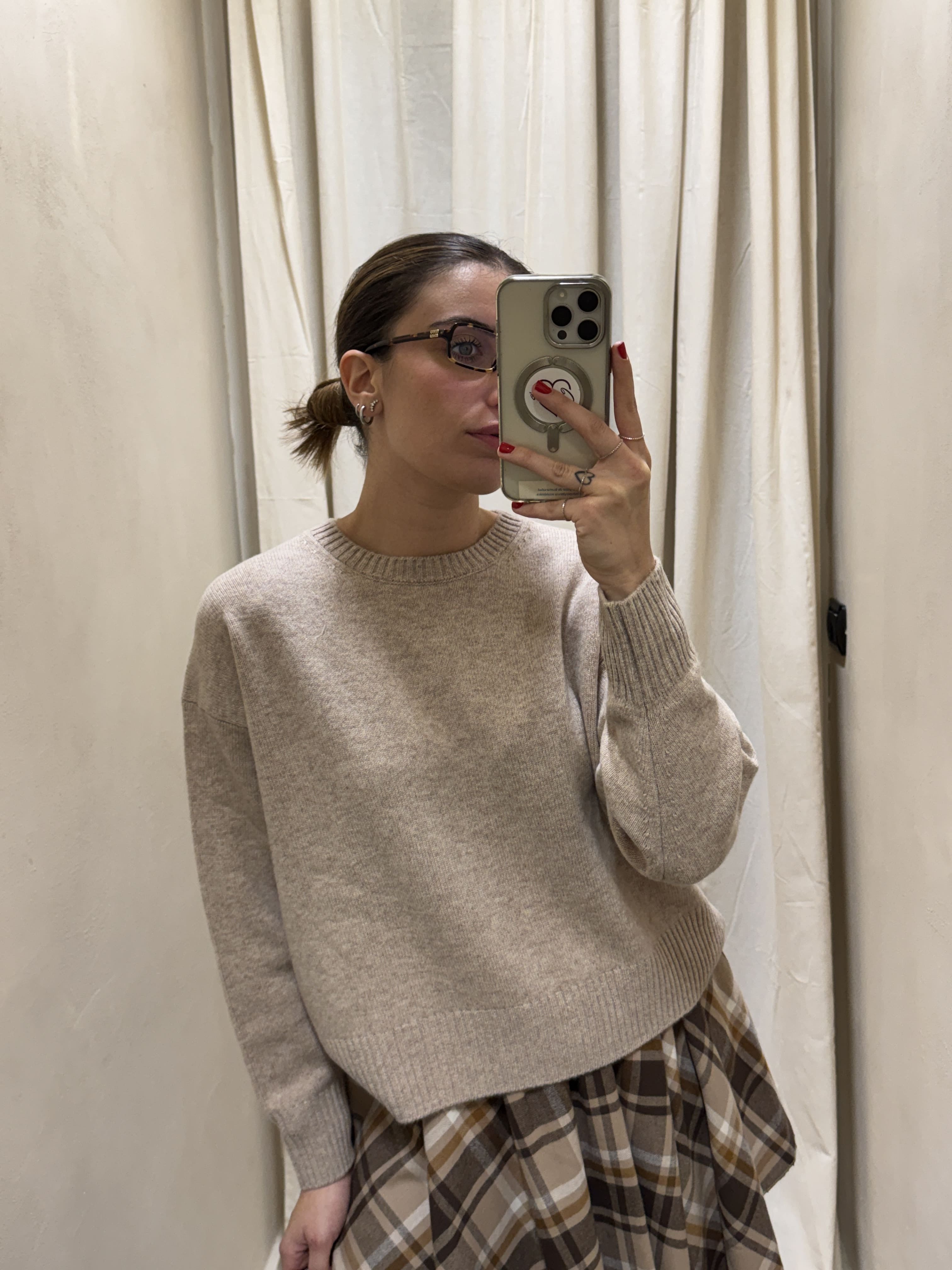 Maglione girocollo 100% lana Tensione In