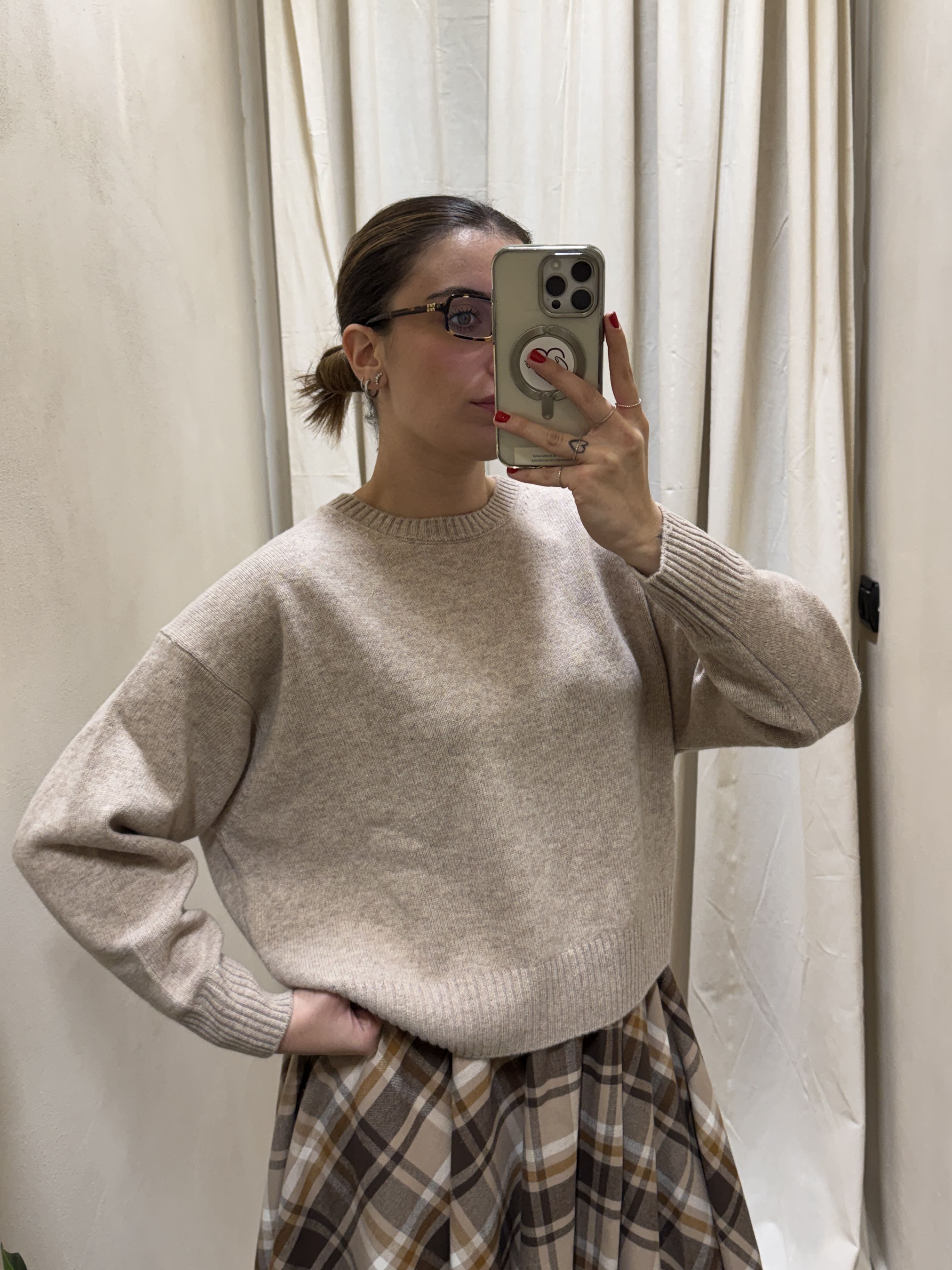 Maglione girocollo 100% lana Tensione In