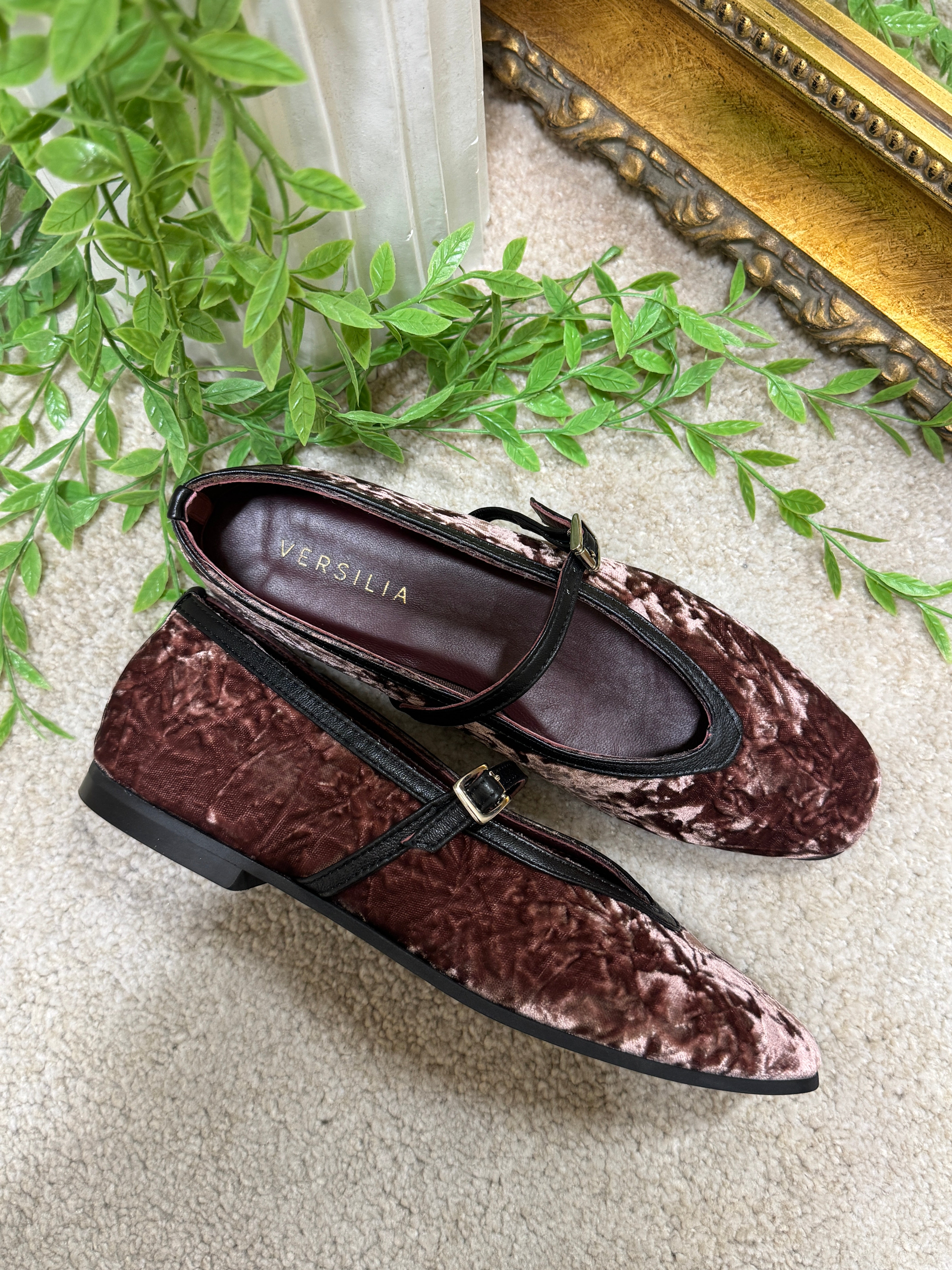 Friulana in ciniglia di velluto con cinturino Versilia