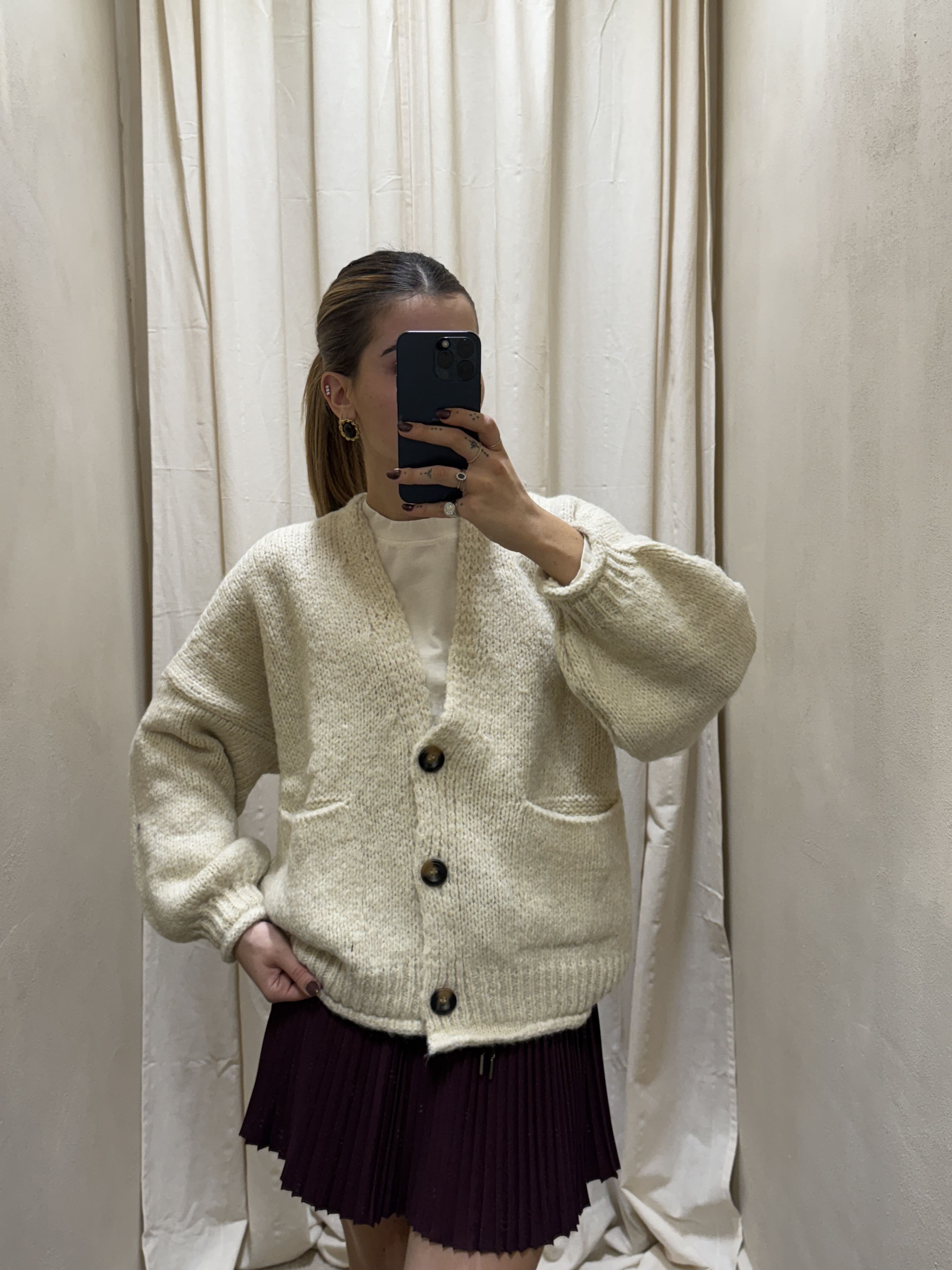 Cardigan oversize 3 bottoni HaveOne