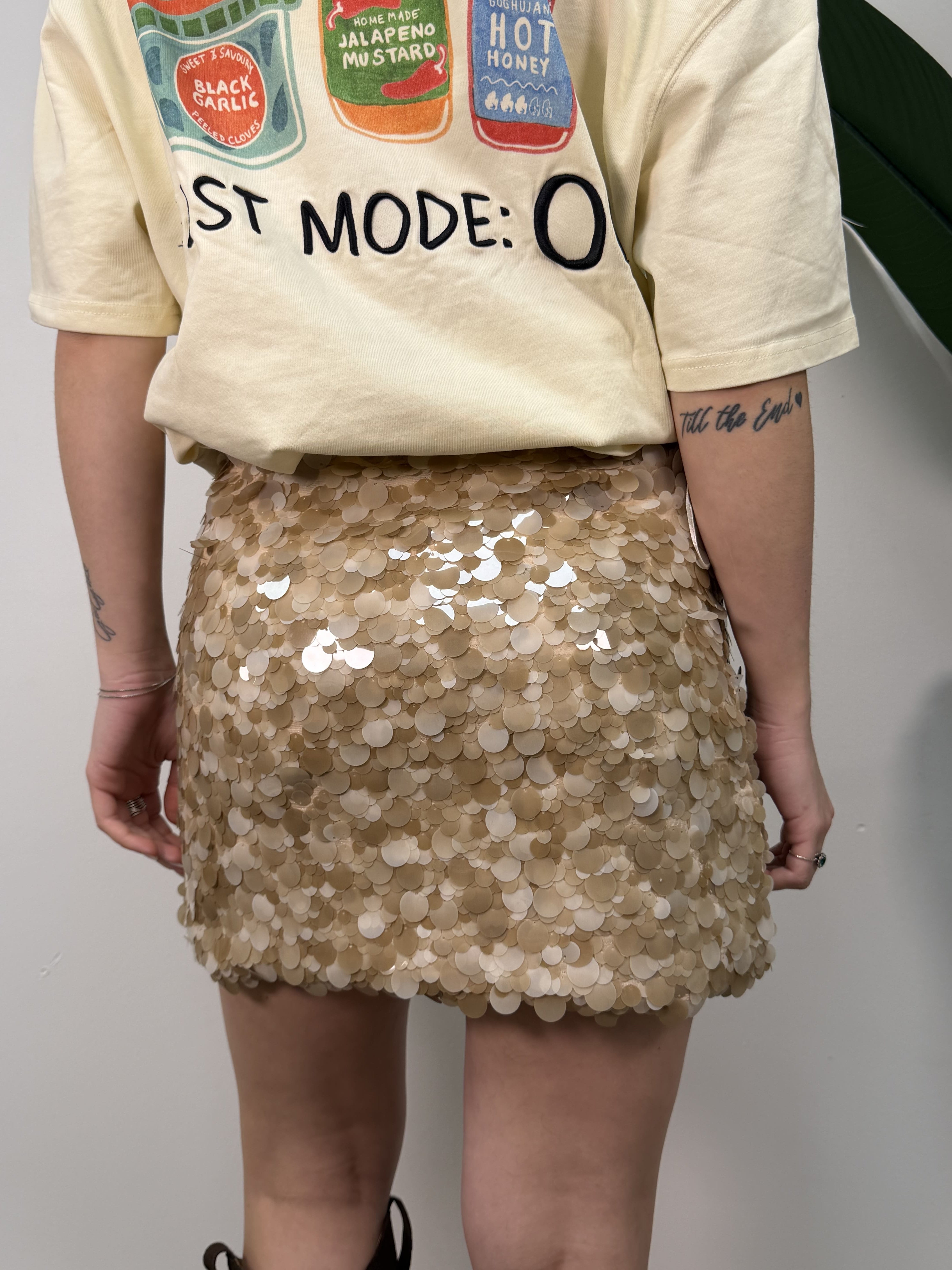 Gonna corta in paillettes MyD