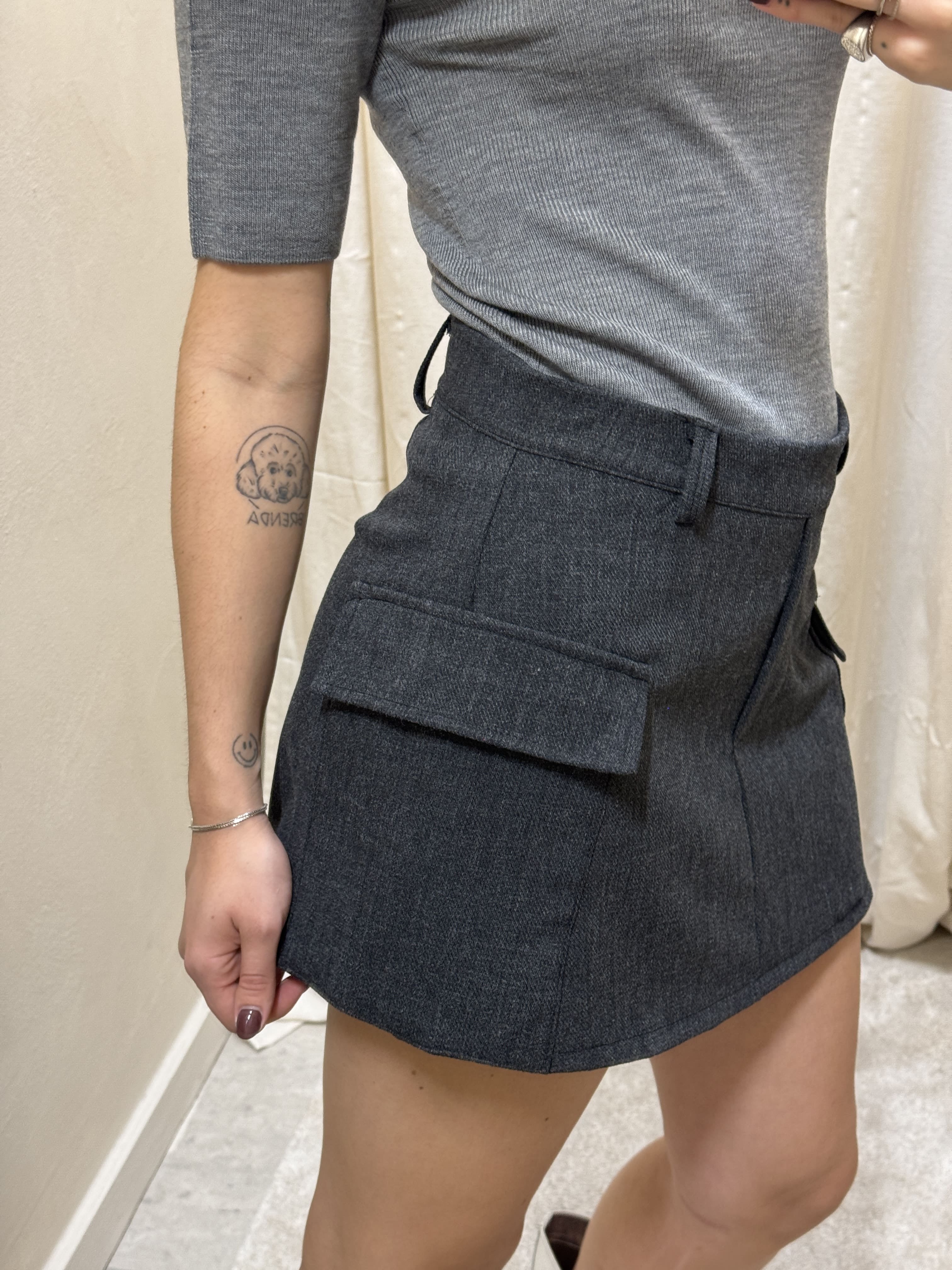 Gonna pantaloncino con tasconi MyD