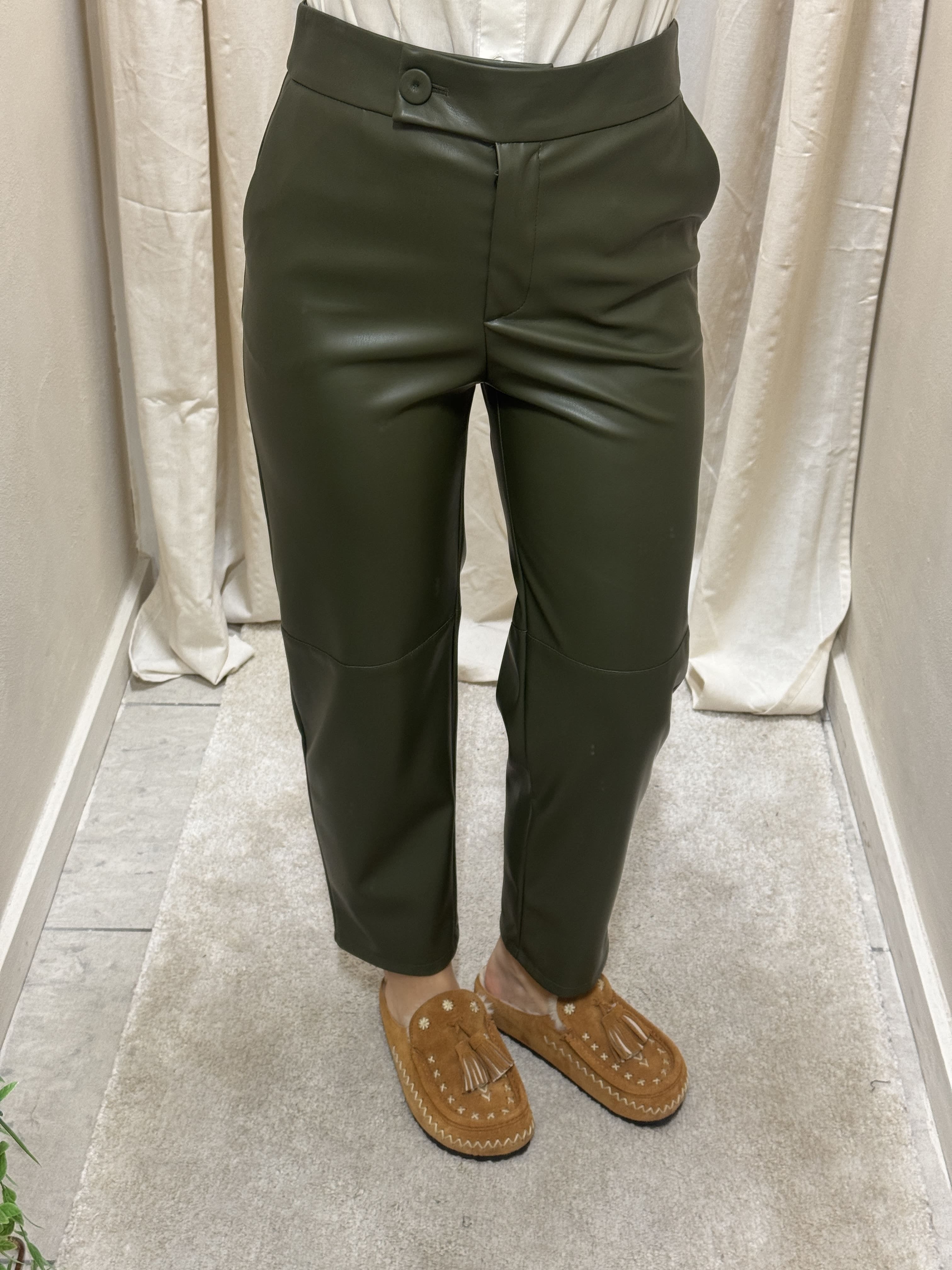 Pantalone in ecopelle a sigaretta Imperial
